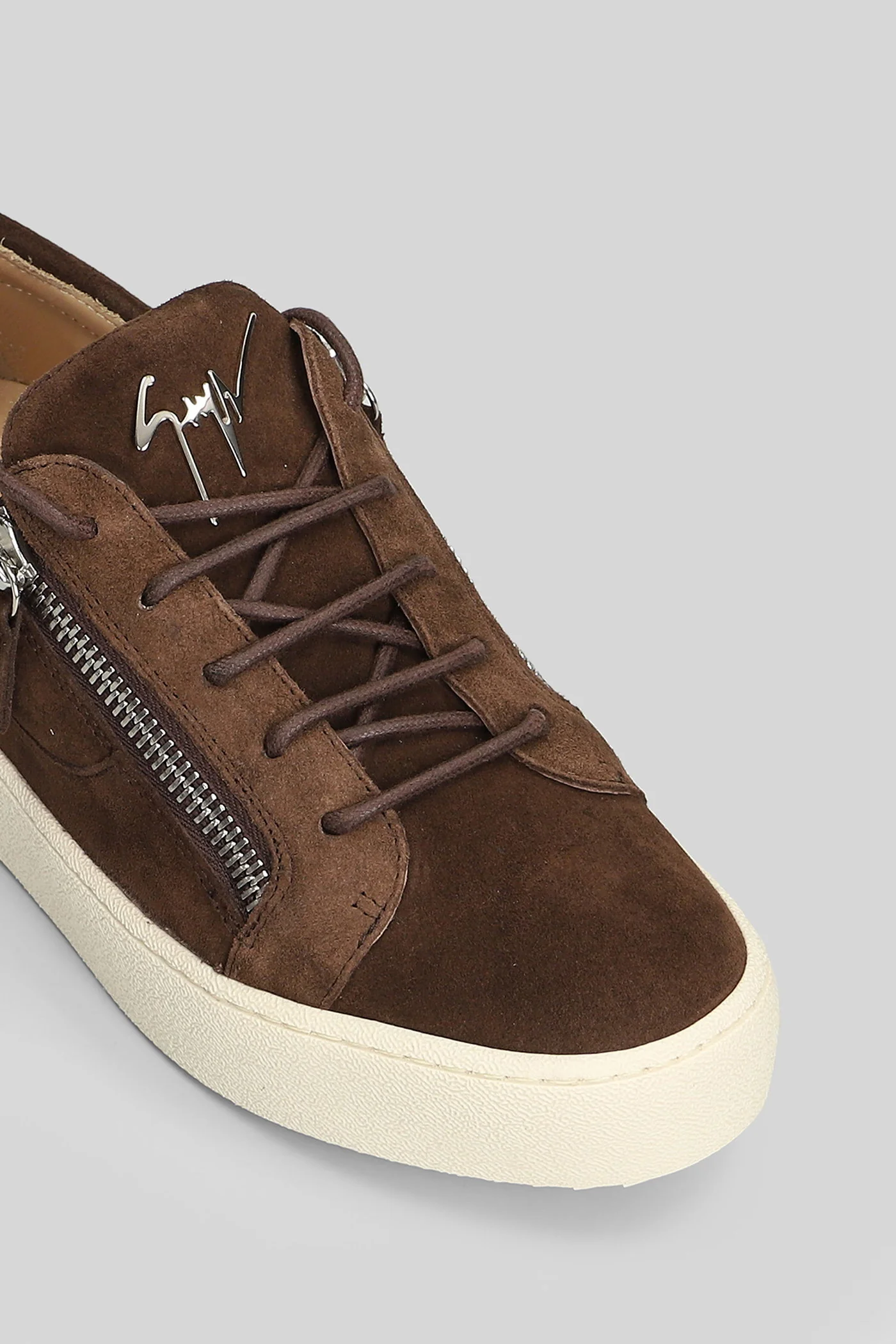 Frankie Sneakers in brown suede - Image 5
