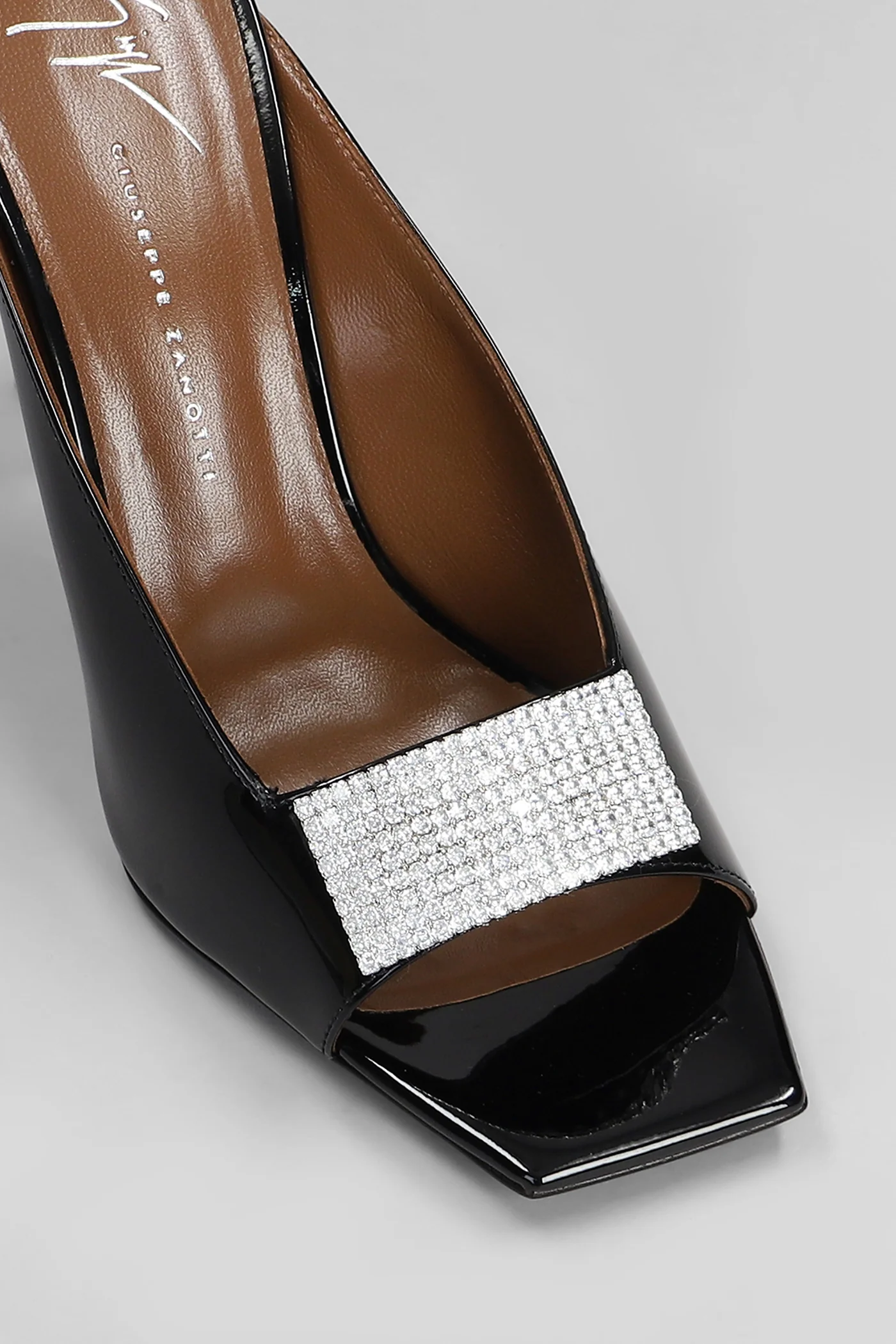 Gz mya sparkle Sandals in black patent leather - Image 5