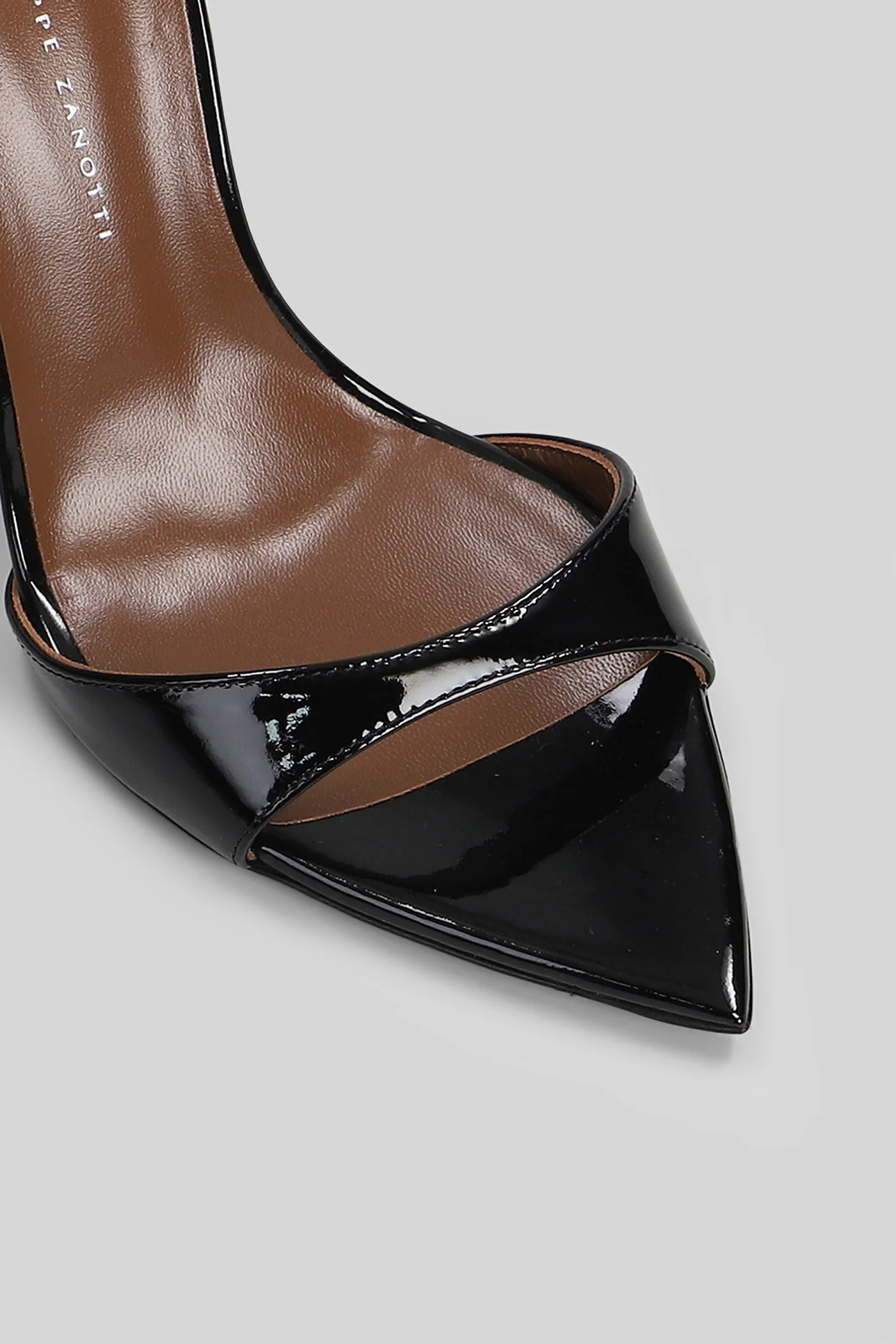 Intriigo strap 105 Sandals in black leather - Image 5