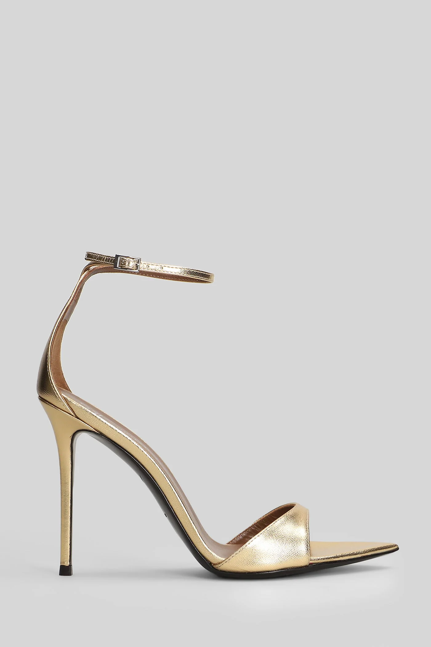 Intriigo strap 105 Sandals in gold leather