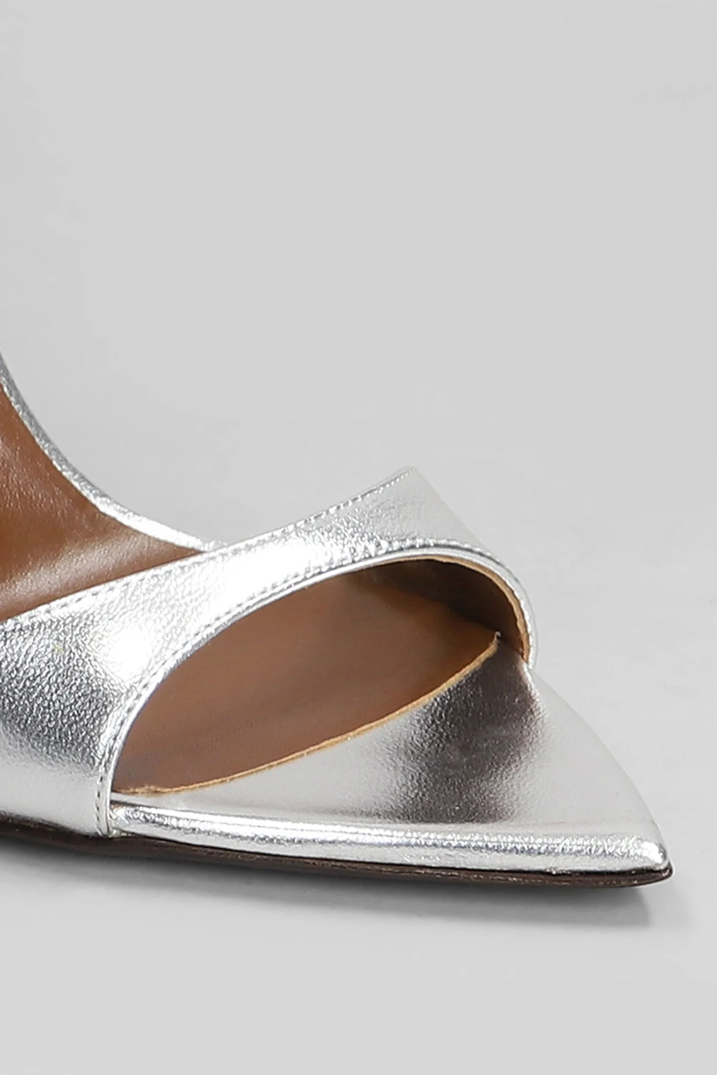 Intriigo strap 105 Sandals in silver leather - Image 5