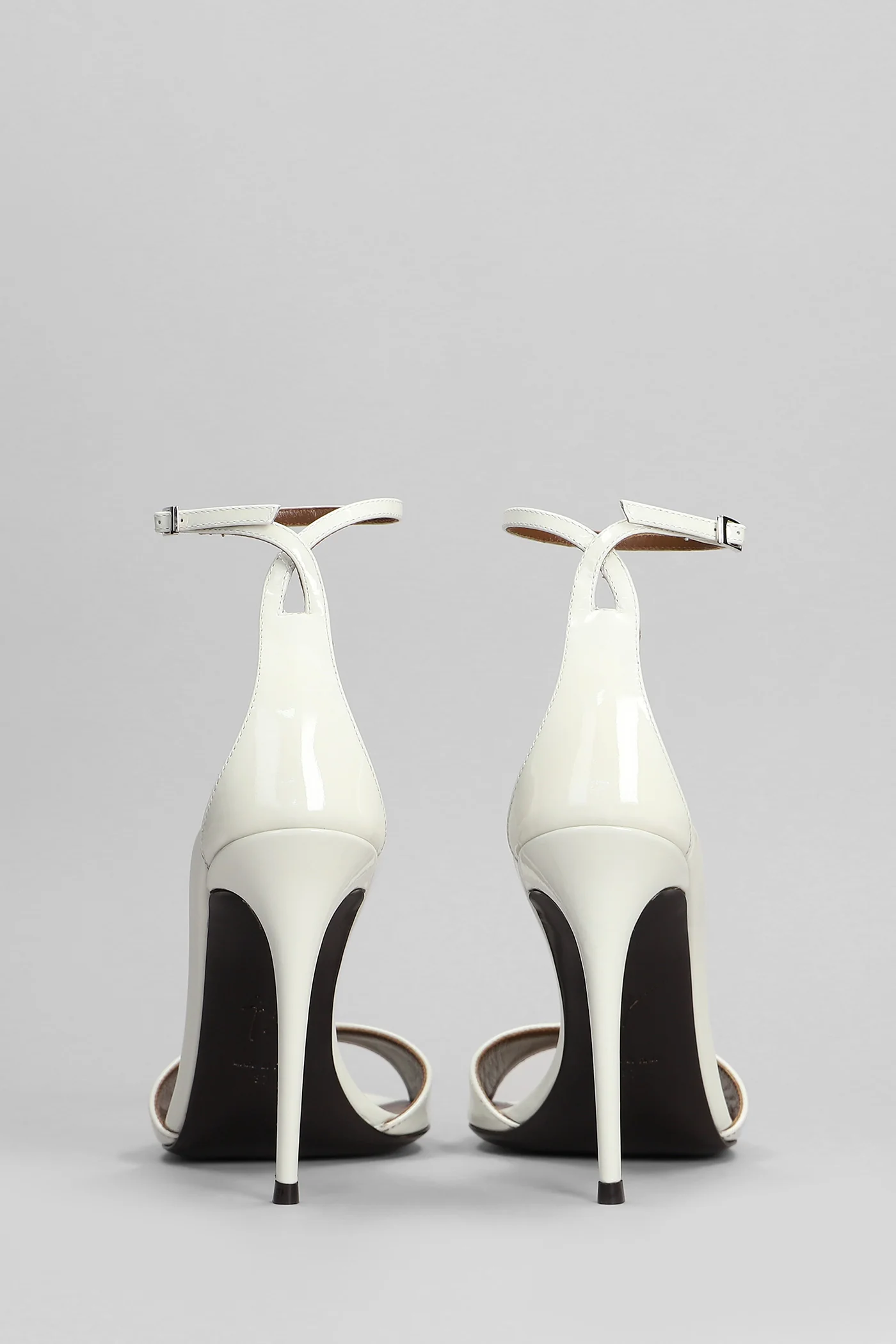 Intriigo strap 105 Sandals in white leather - Image 4