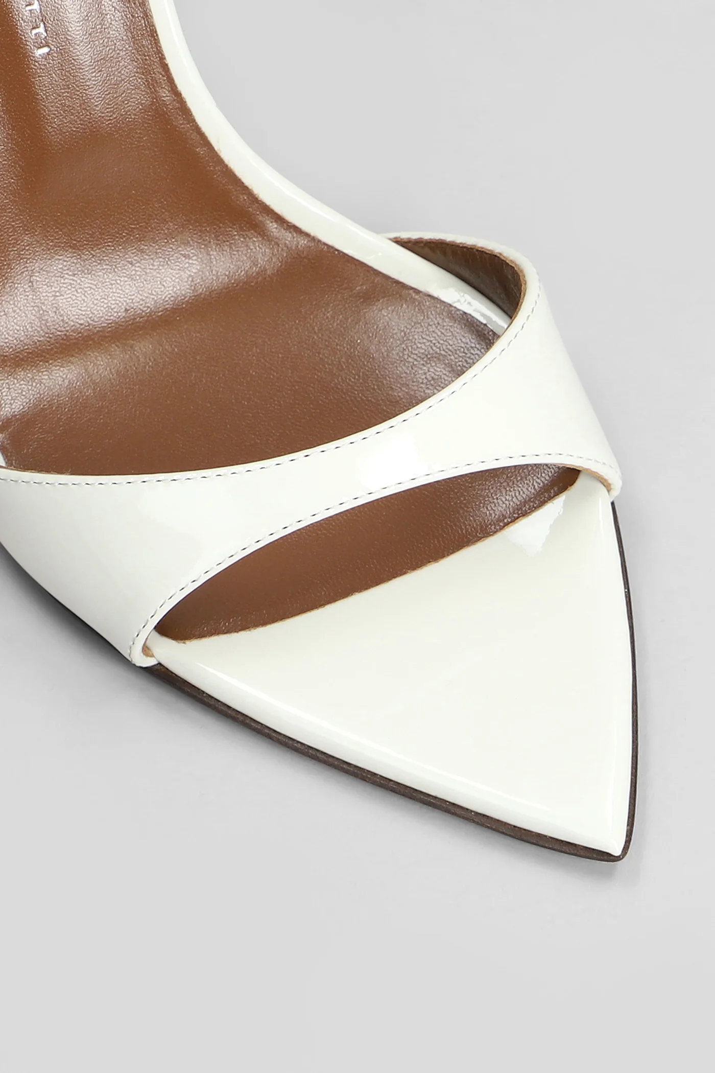 Intriigo strap 105 Sandals in white leather - Image 5