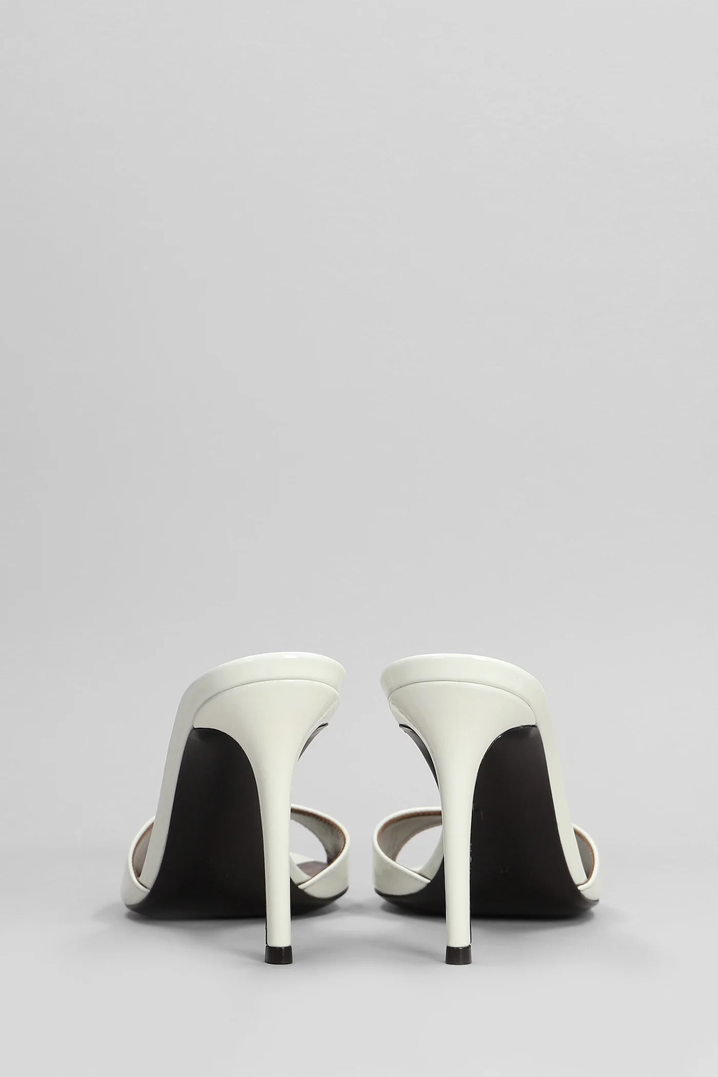 Intriigo strap 90 Sandals in white patent leather - Image 4
