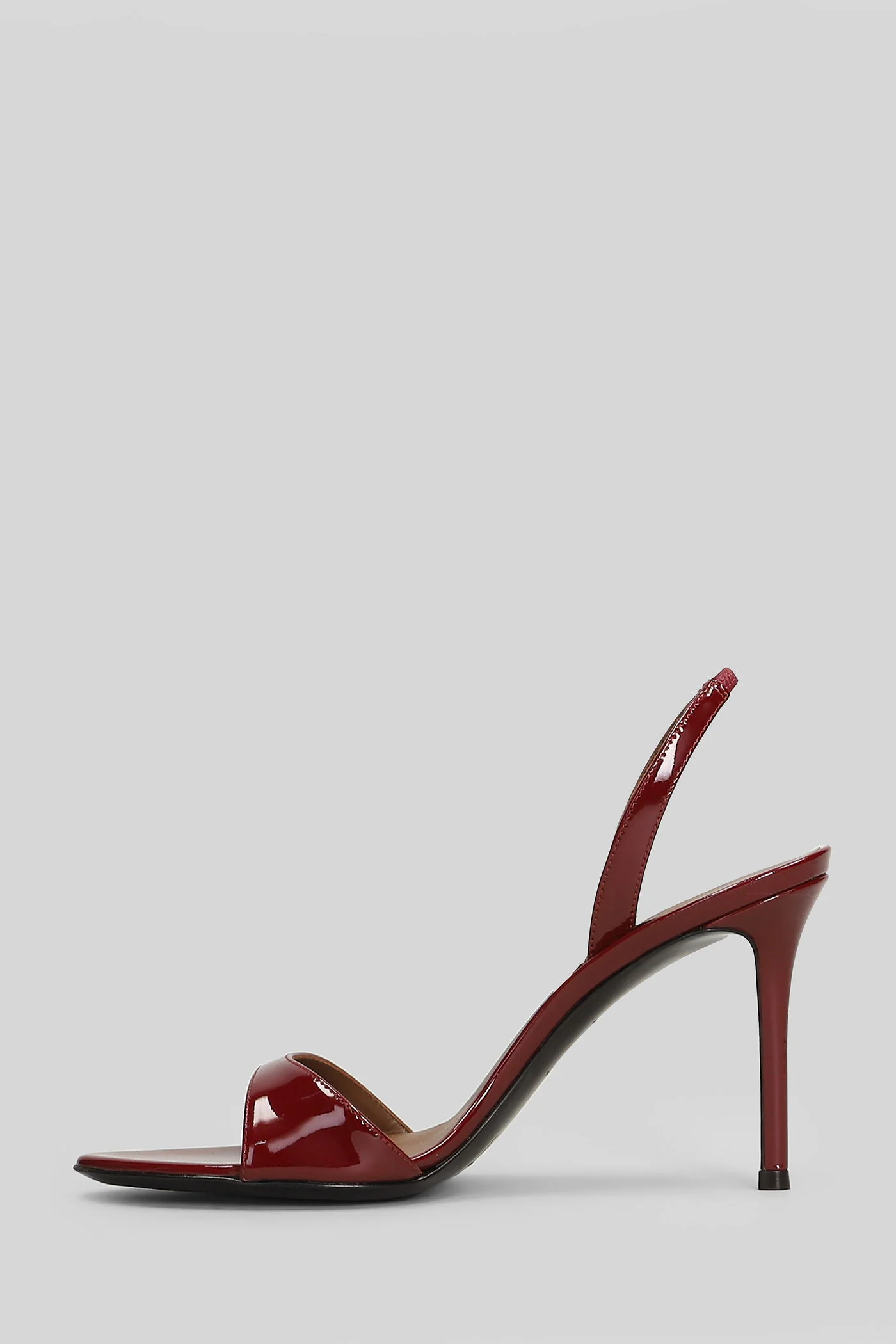 Lilibeth 90 Sandals in bordeaux patent leather - Image 3