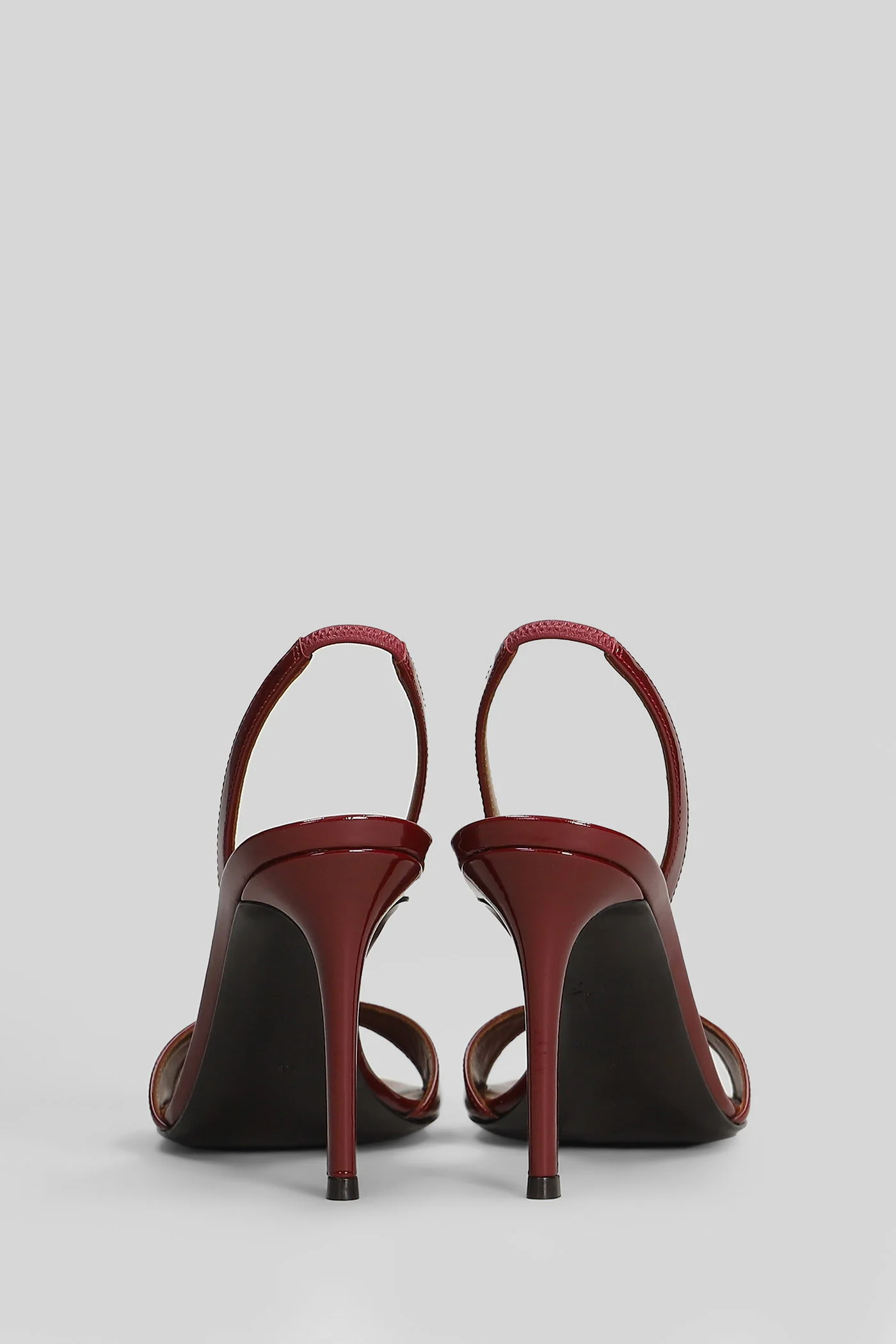 Lilibeth 90 Sandals in bordeaux patent leather - Image 4