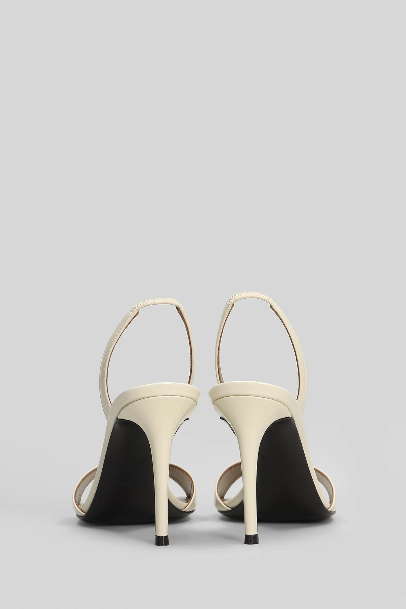 Lilibeth Sandals in beige patent leather - Image 4