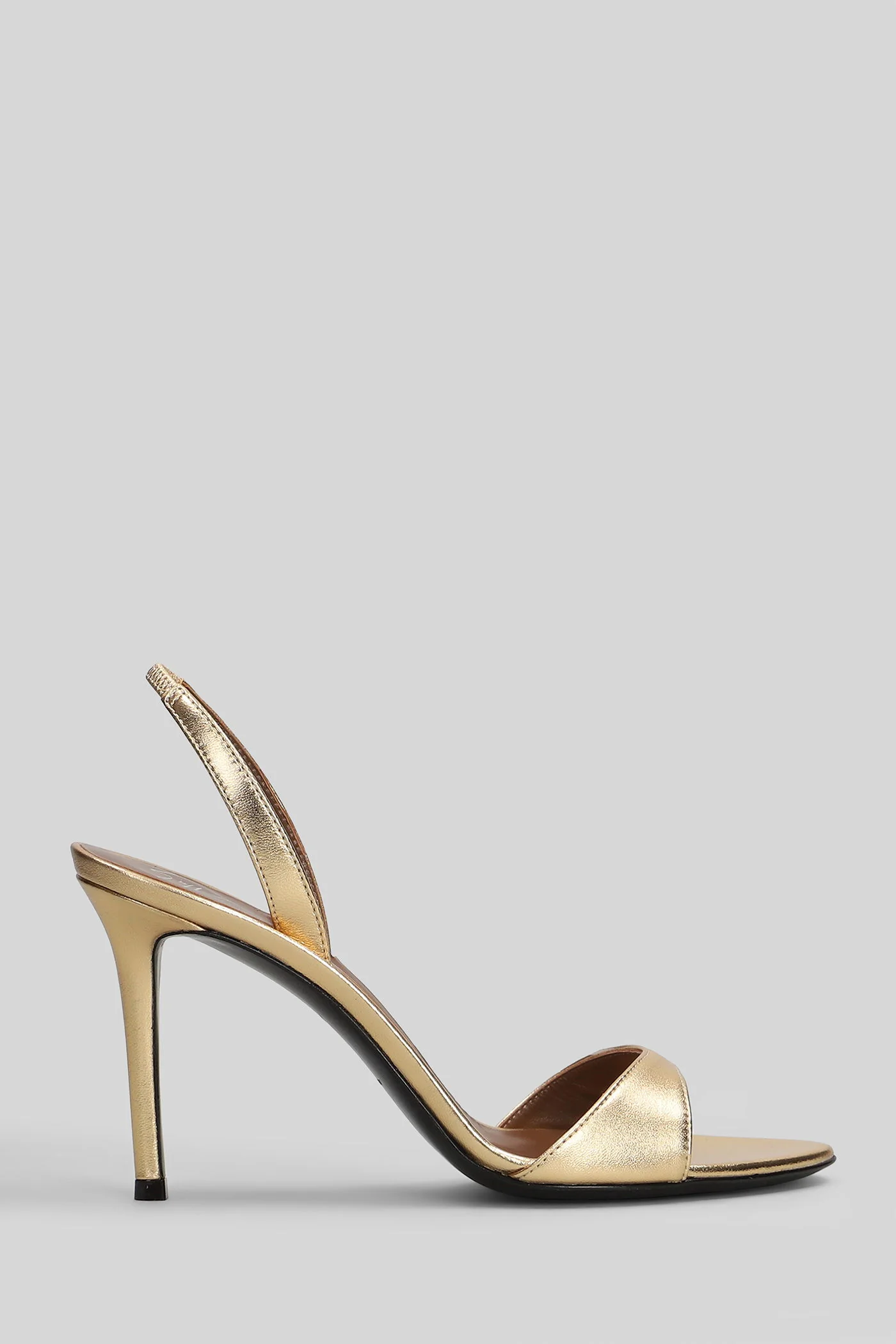 Lilibeth Sandals in gold leather