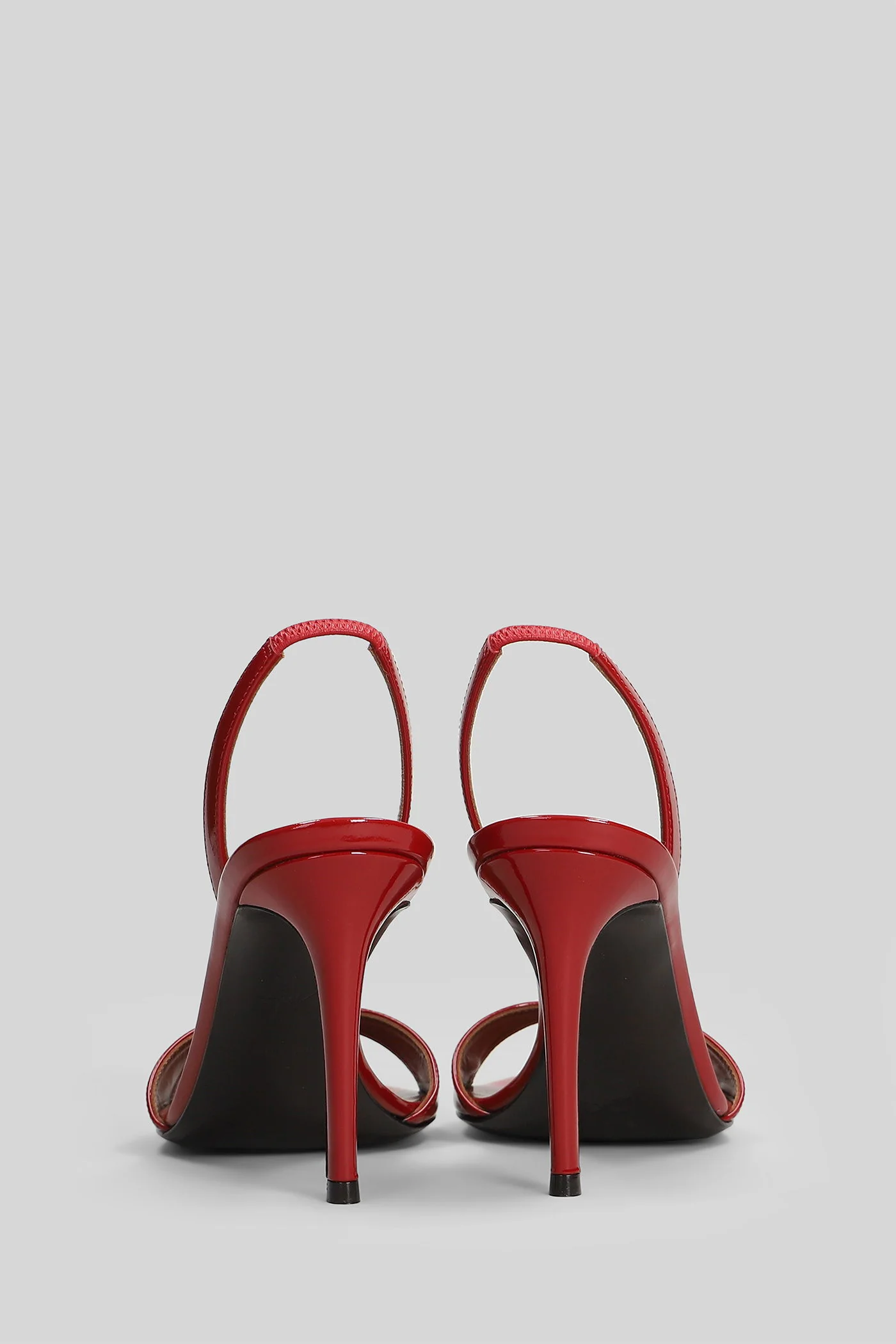 Lilibeth Sandals in red patent leather - Image 4