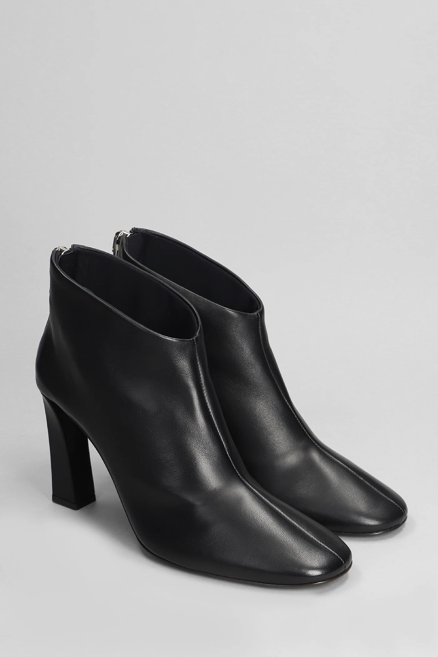 Losie bootie 90 High heels Ankle boots in black leather - Image 2