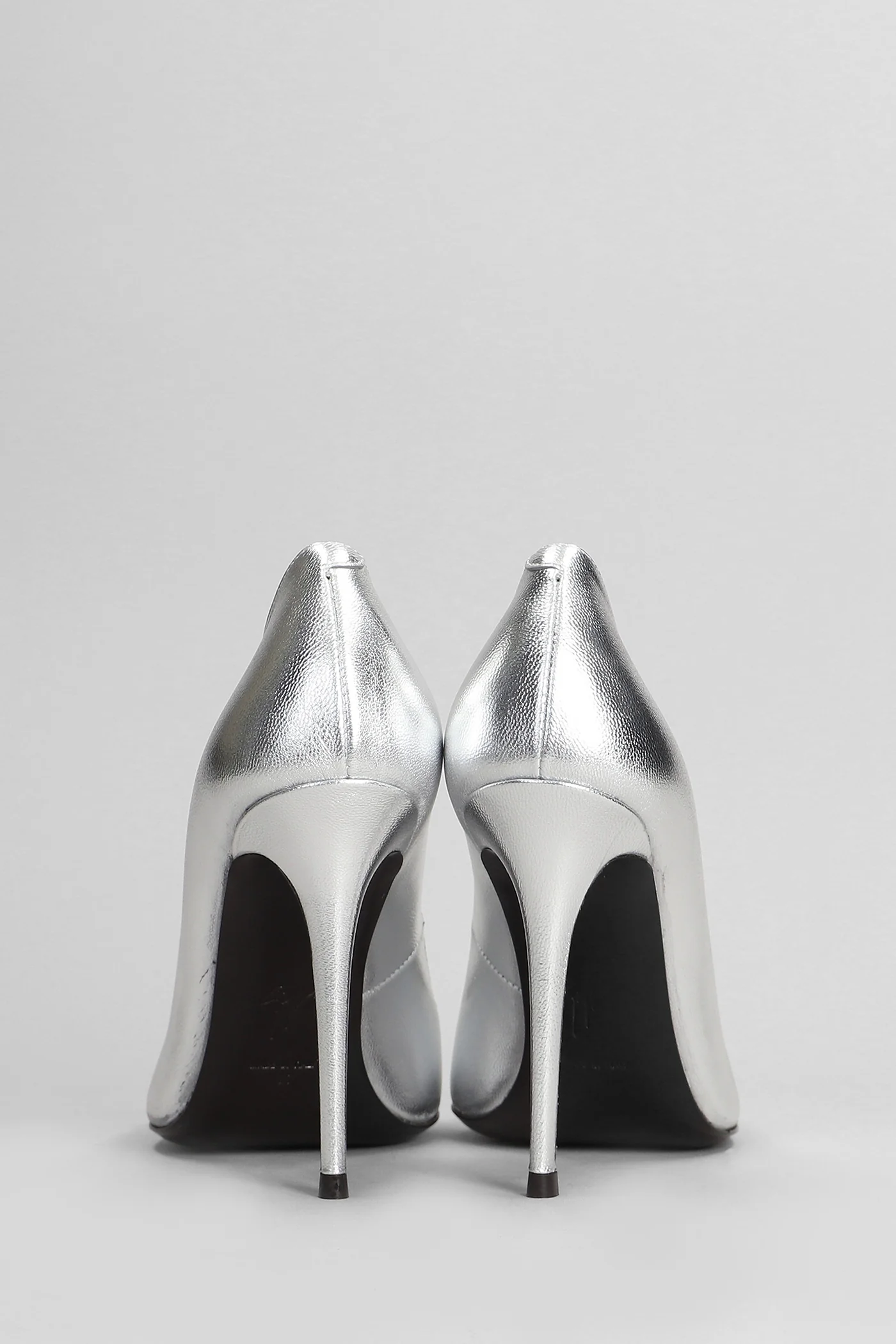 Raquel pump 105 Pumps in silver leather - Image 4