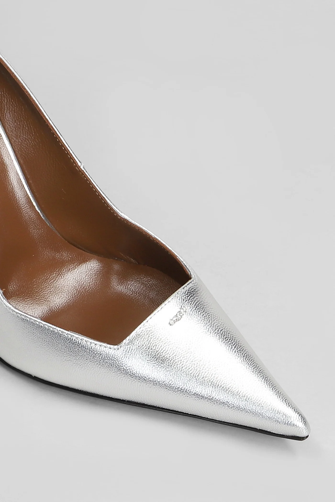 Raquel pump 105 Pumps in silver leather - Image 5