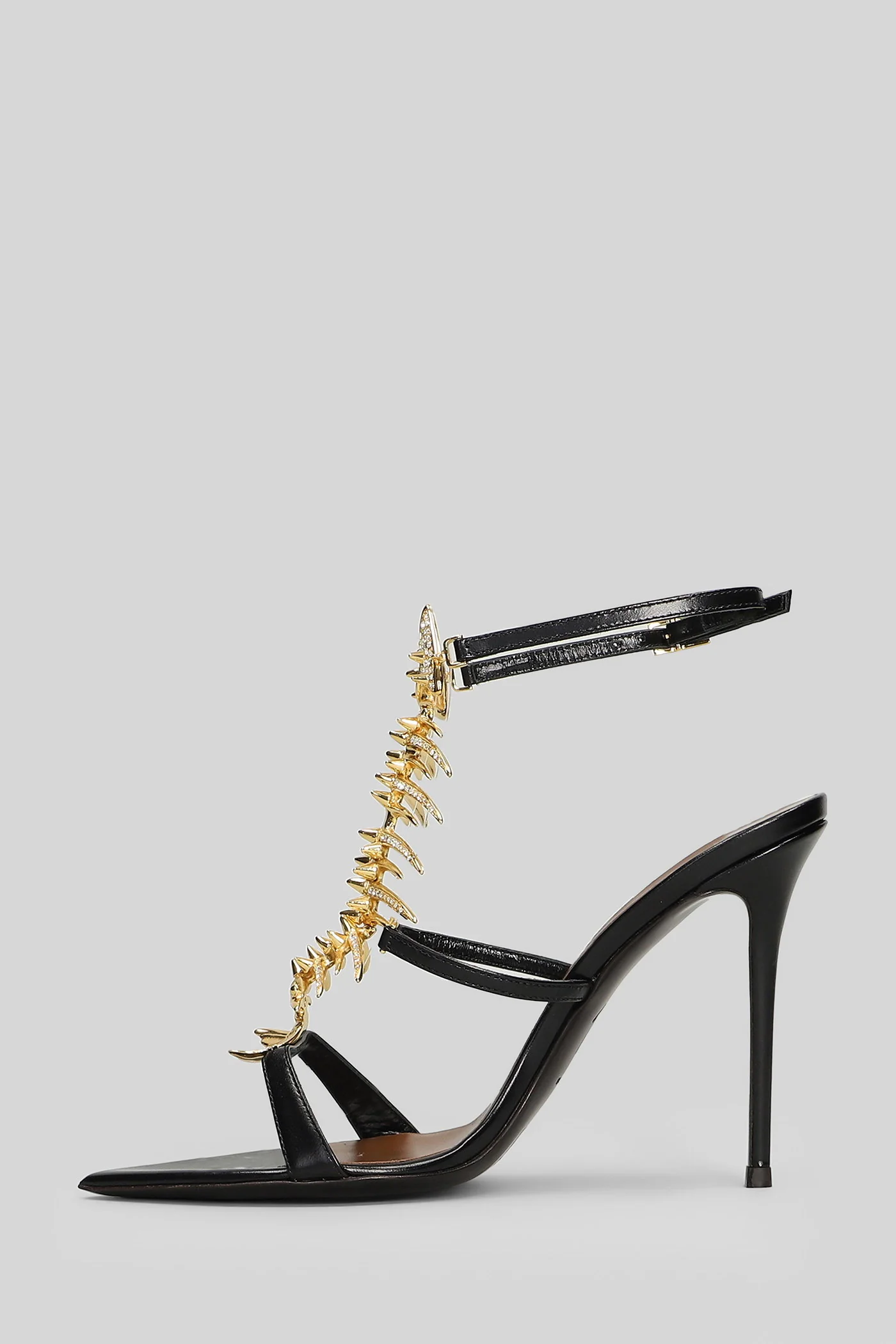 Slim 2.0 Sandals in black leather - Image 3