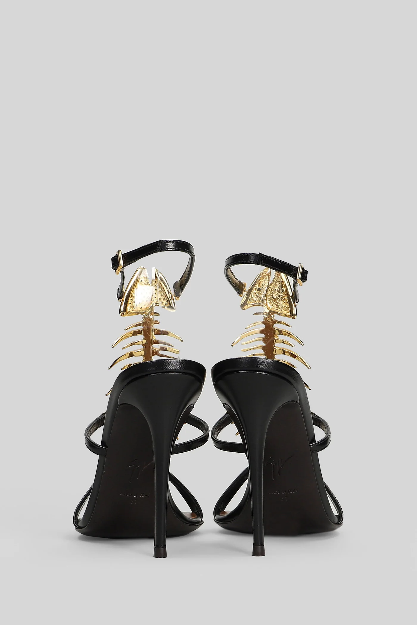 Slim 2.0 Sandals in black leather - Image 4