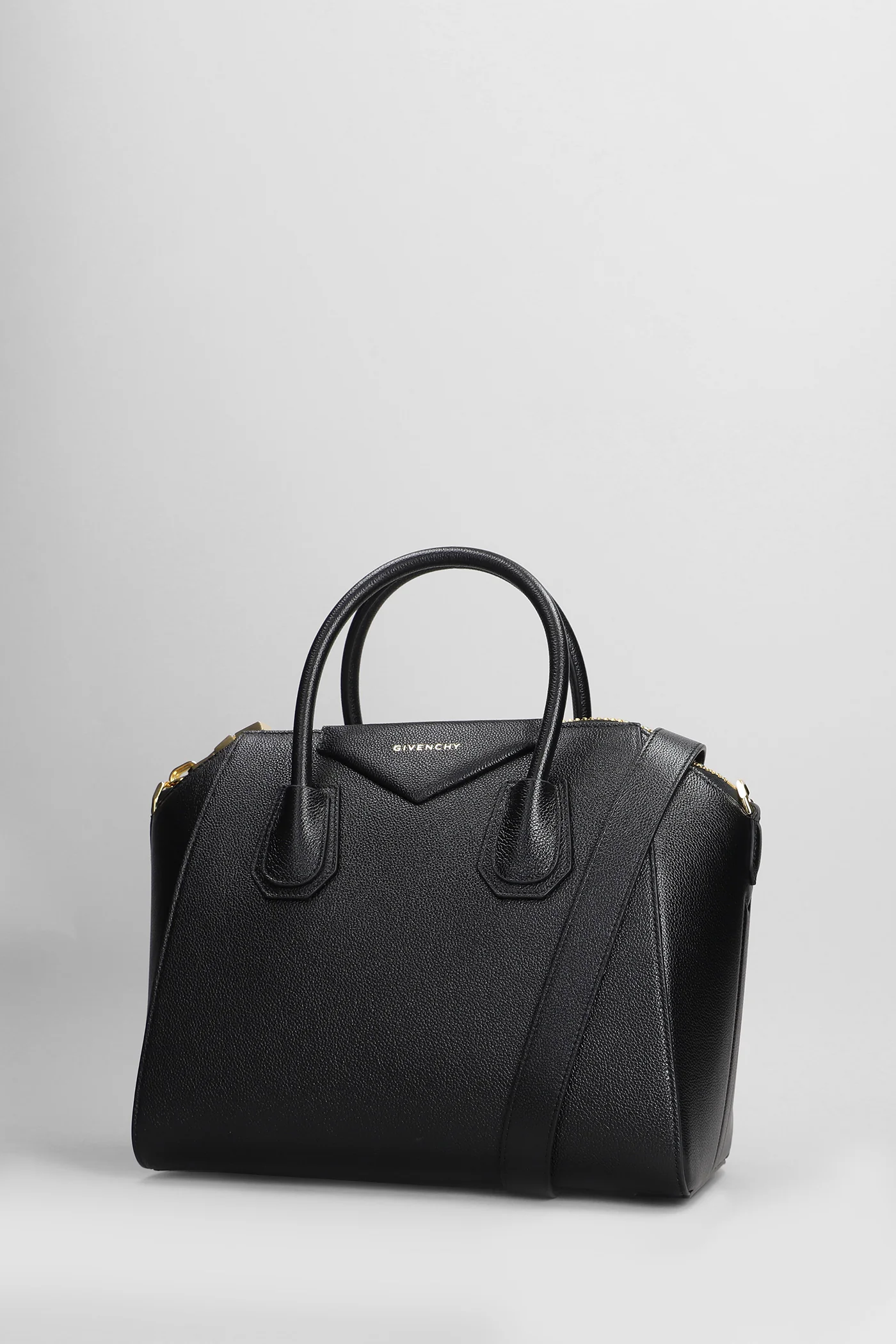Antigona small Hand bag in black leather - Image 2