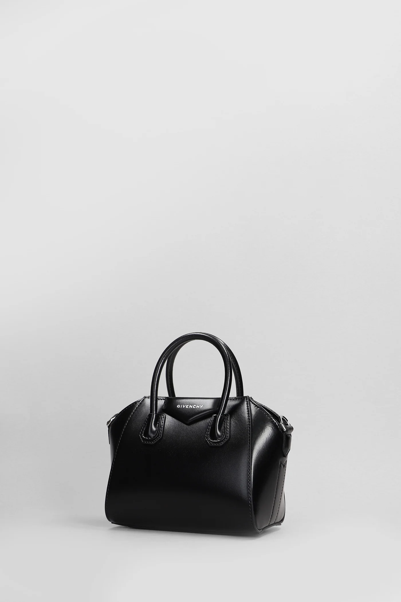 Antigona toy Hand bag in black leather - Image 2