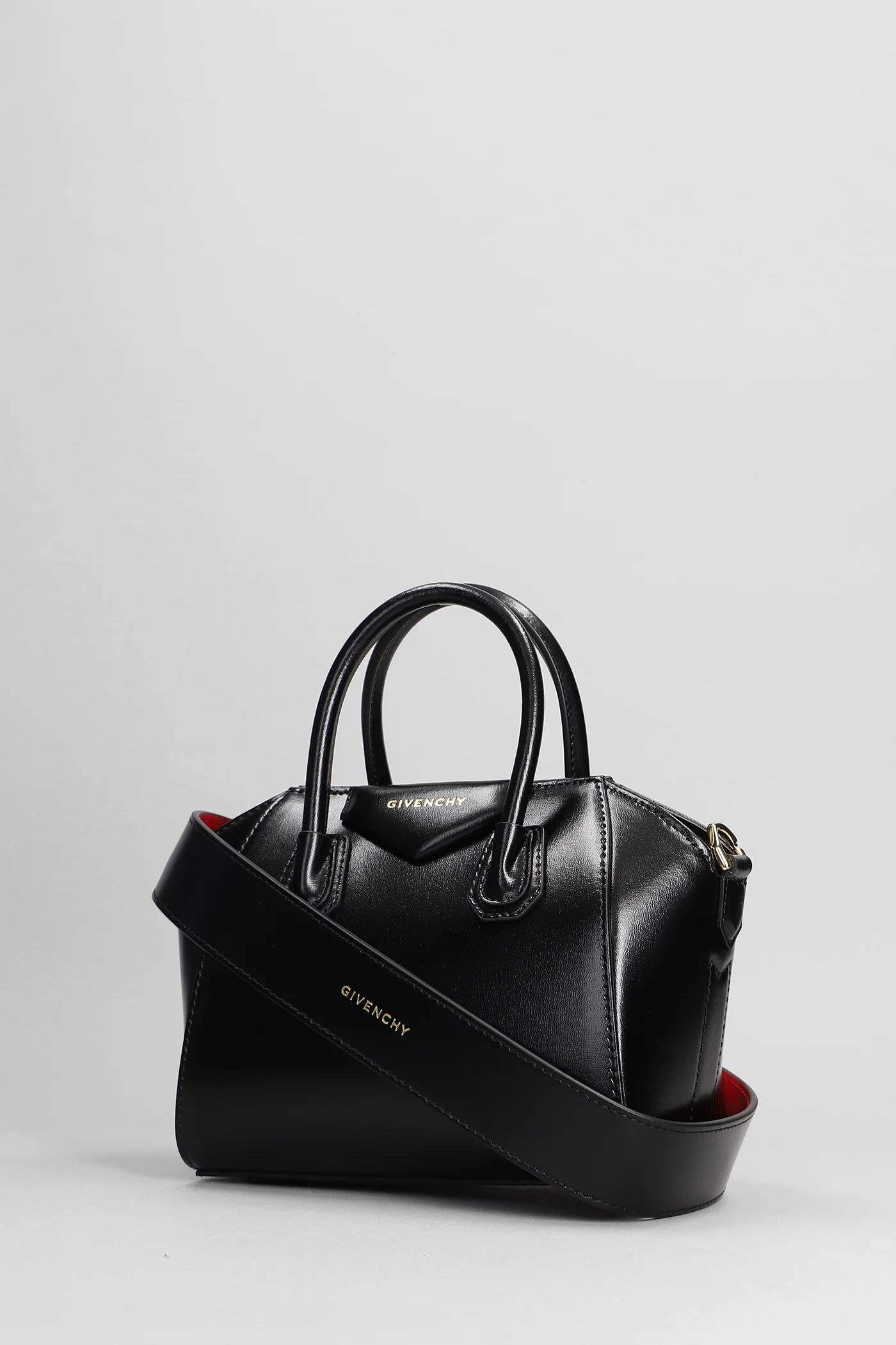 Antigona toy Shoulder bag in black leather - Image 2