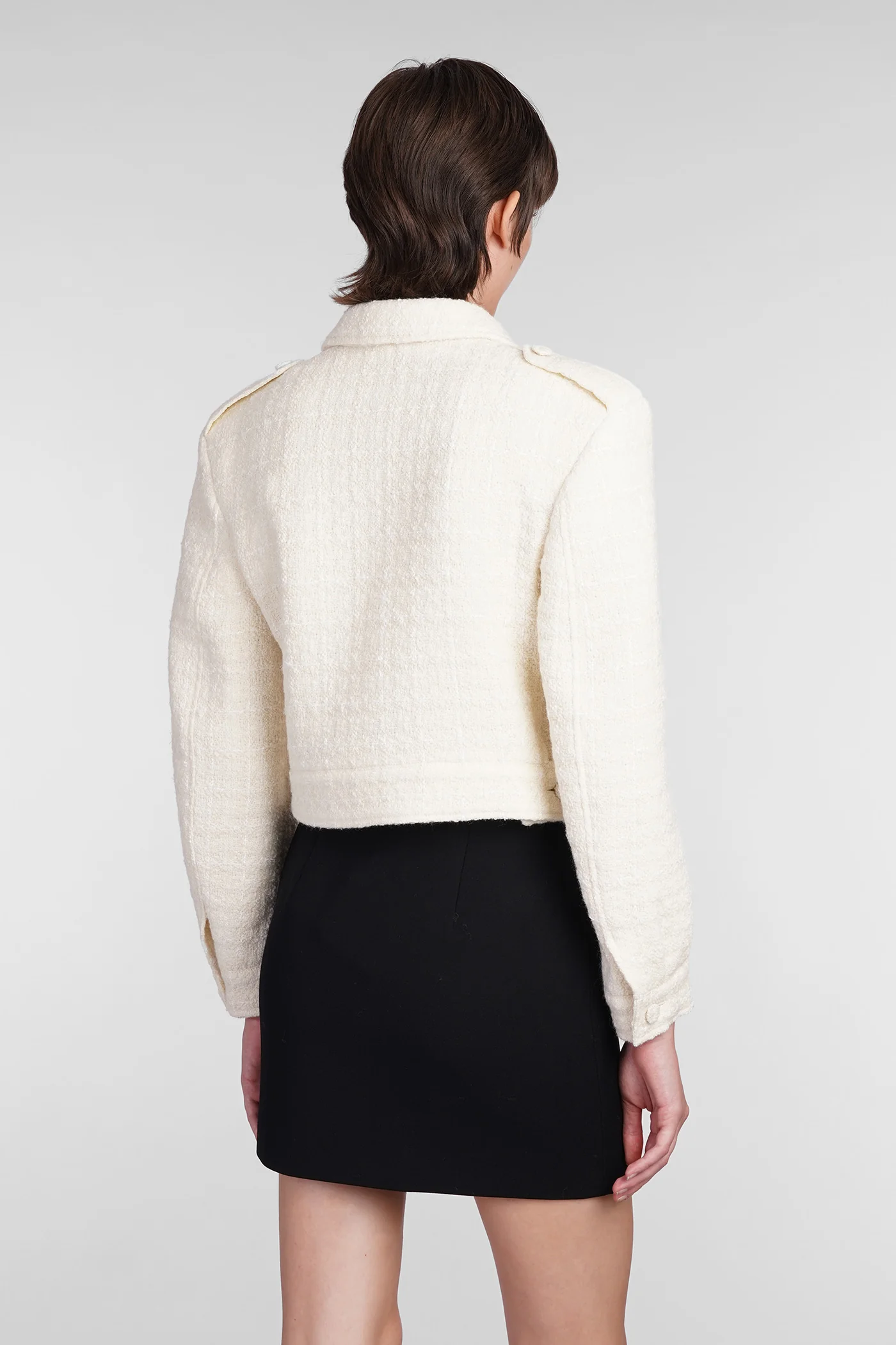 Blazer in beige wool - Image 3