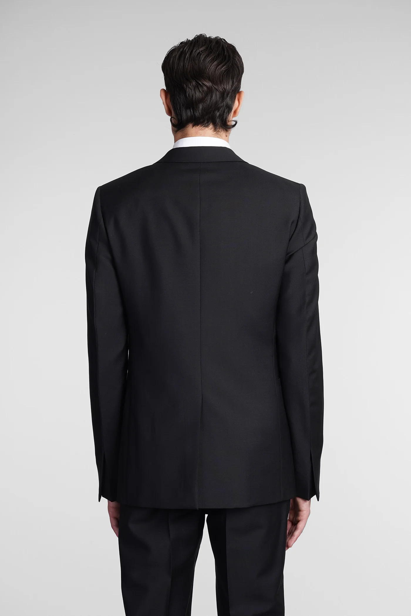 Blazer in black wool - Image 3
