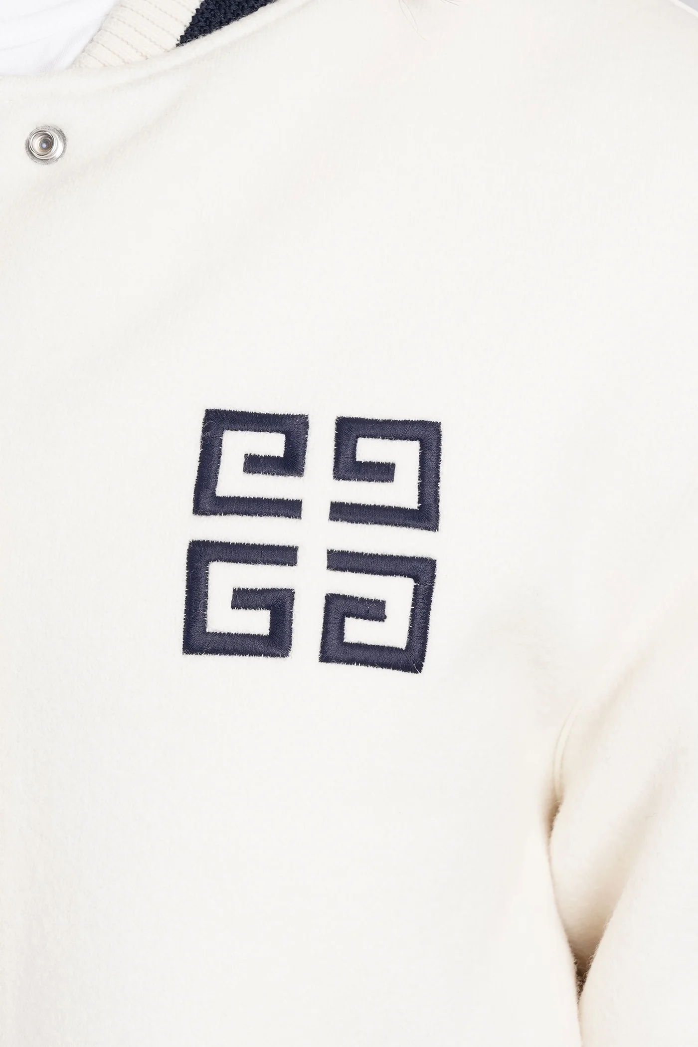 Bomber Jacket in beige wool - Image 5