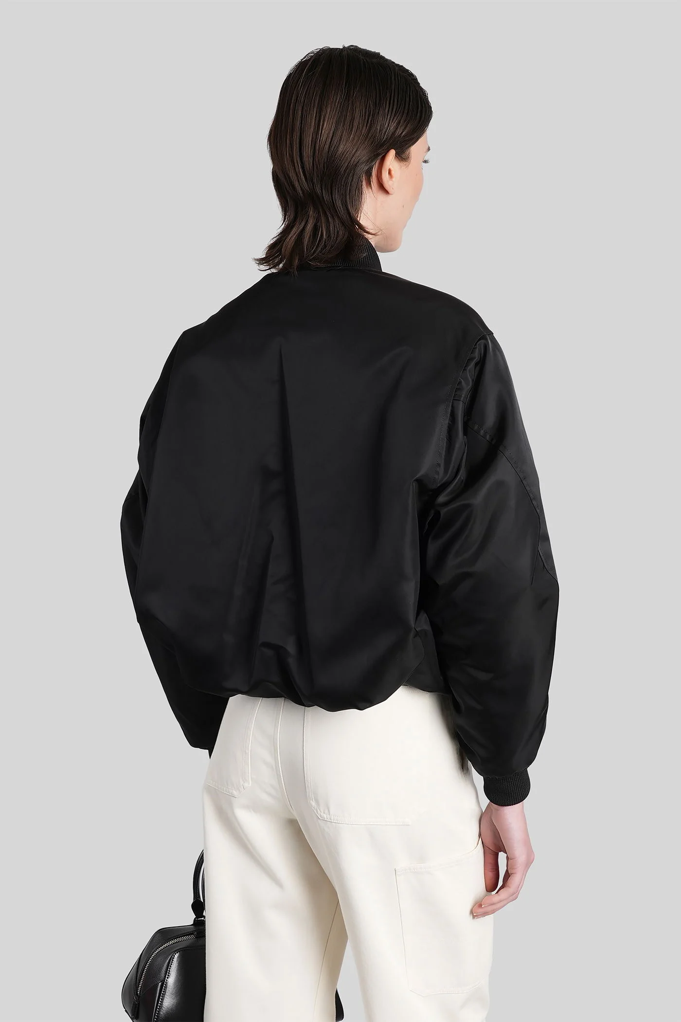 Bomber Jacket in black polyamide - Image 3