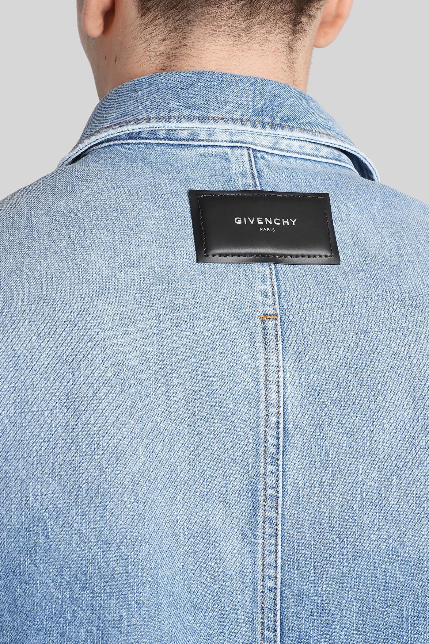 Casual jacket in cyan cotton - Image 5