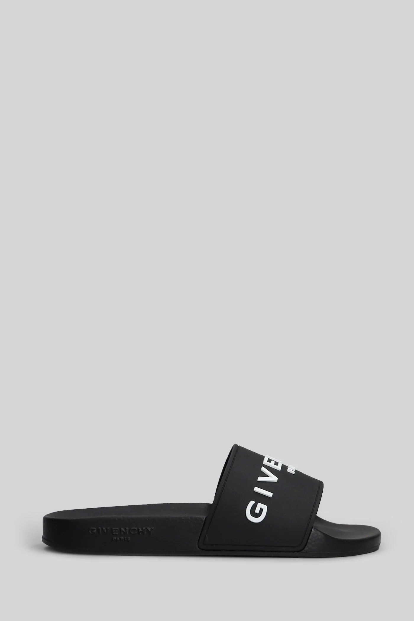 Flat sandal-slipper in black rubber/plasic - Image 11
