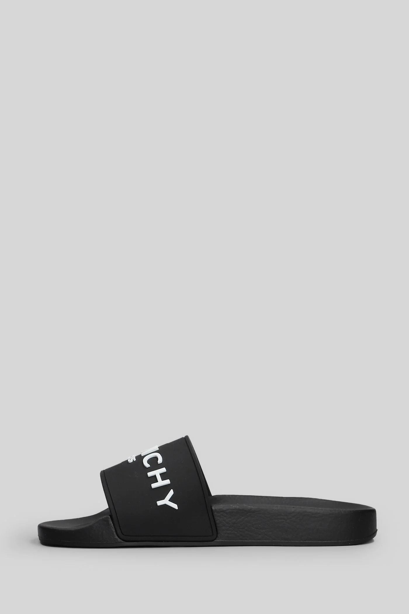 Flat sandal-slipper in black rubber/plasic - Image 13