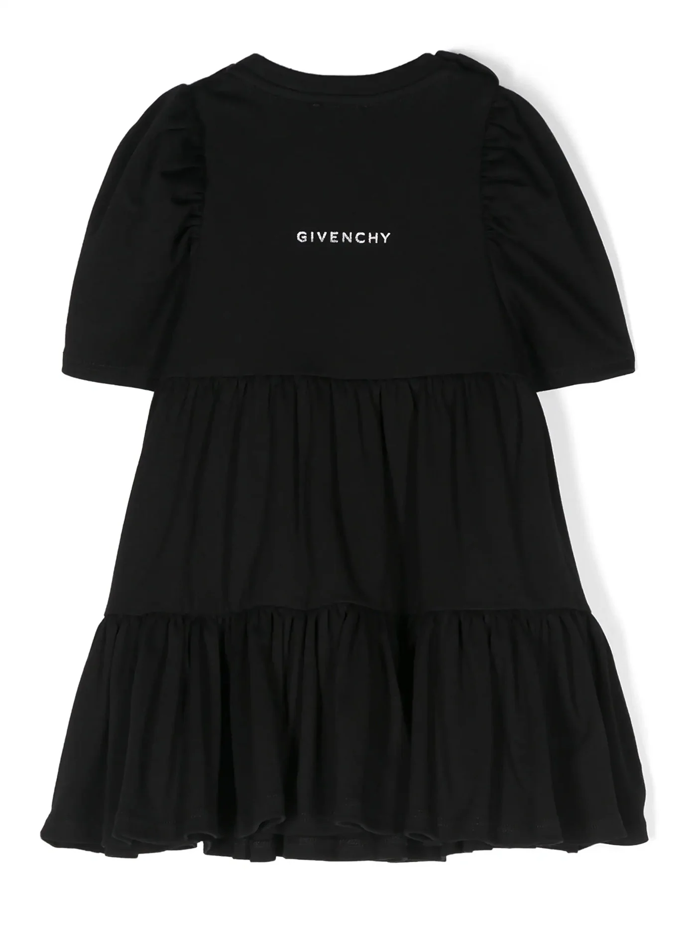 Dress woman in black cotton - Image 2
