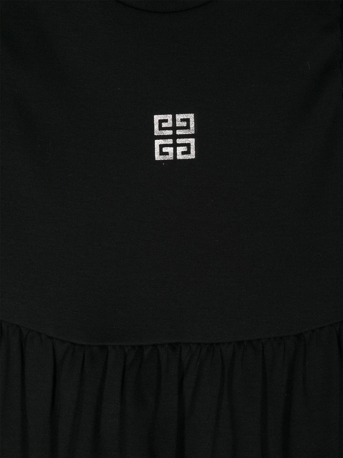Dress woman in black cotton - Image 3