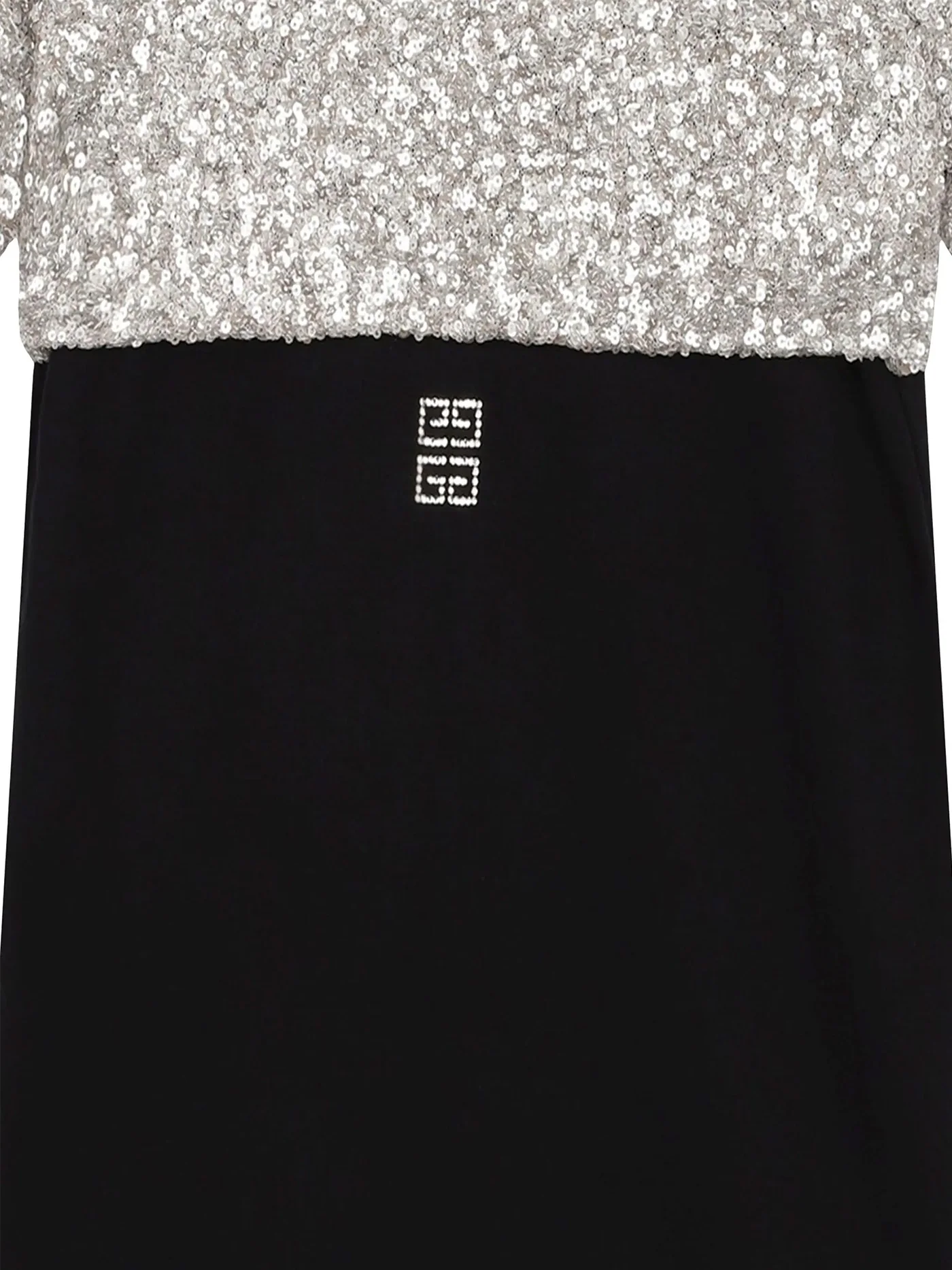 Dress woman  in black multicolor cotton - Image 3