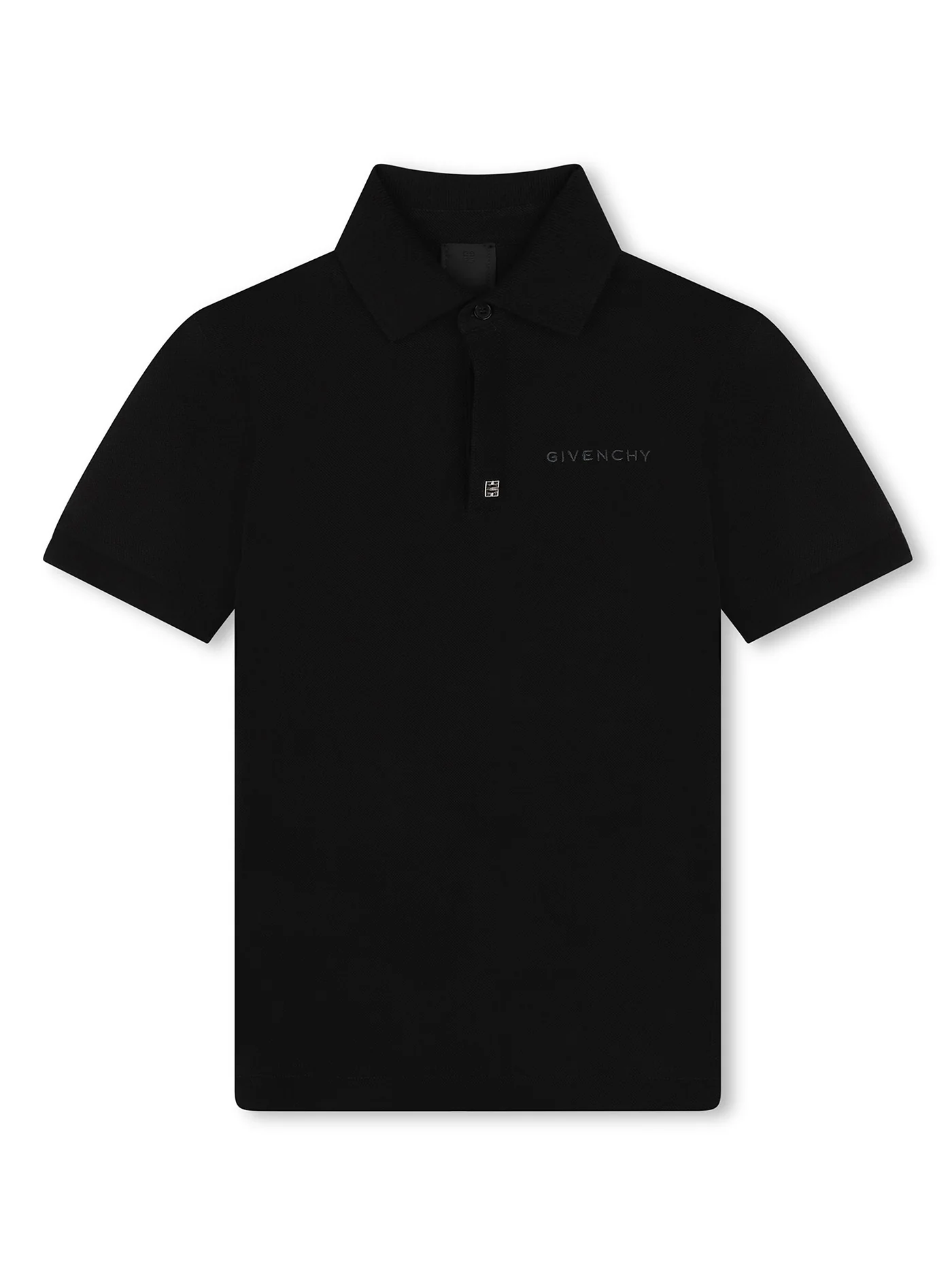 Polo in black cotton