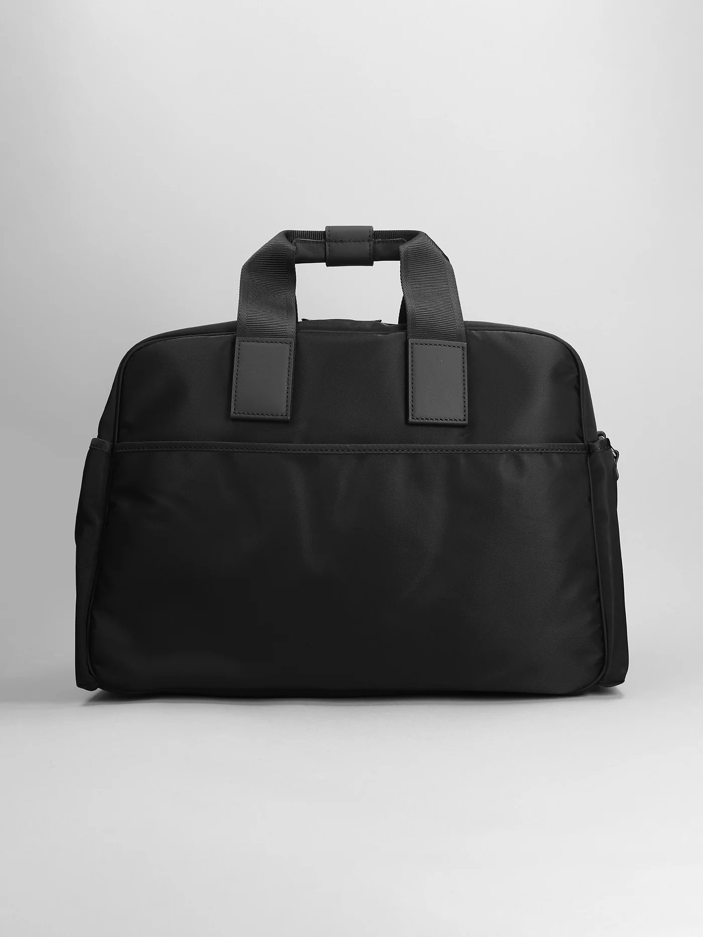 Shoulder bag in black polyester - Image 3