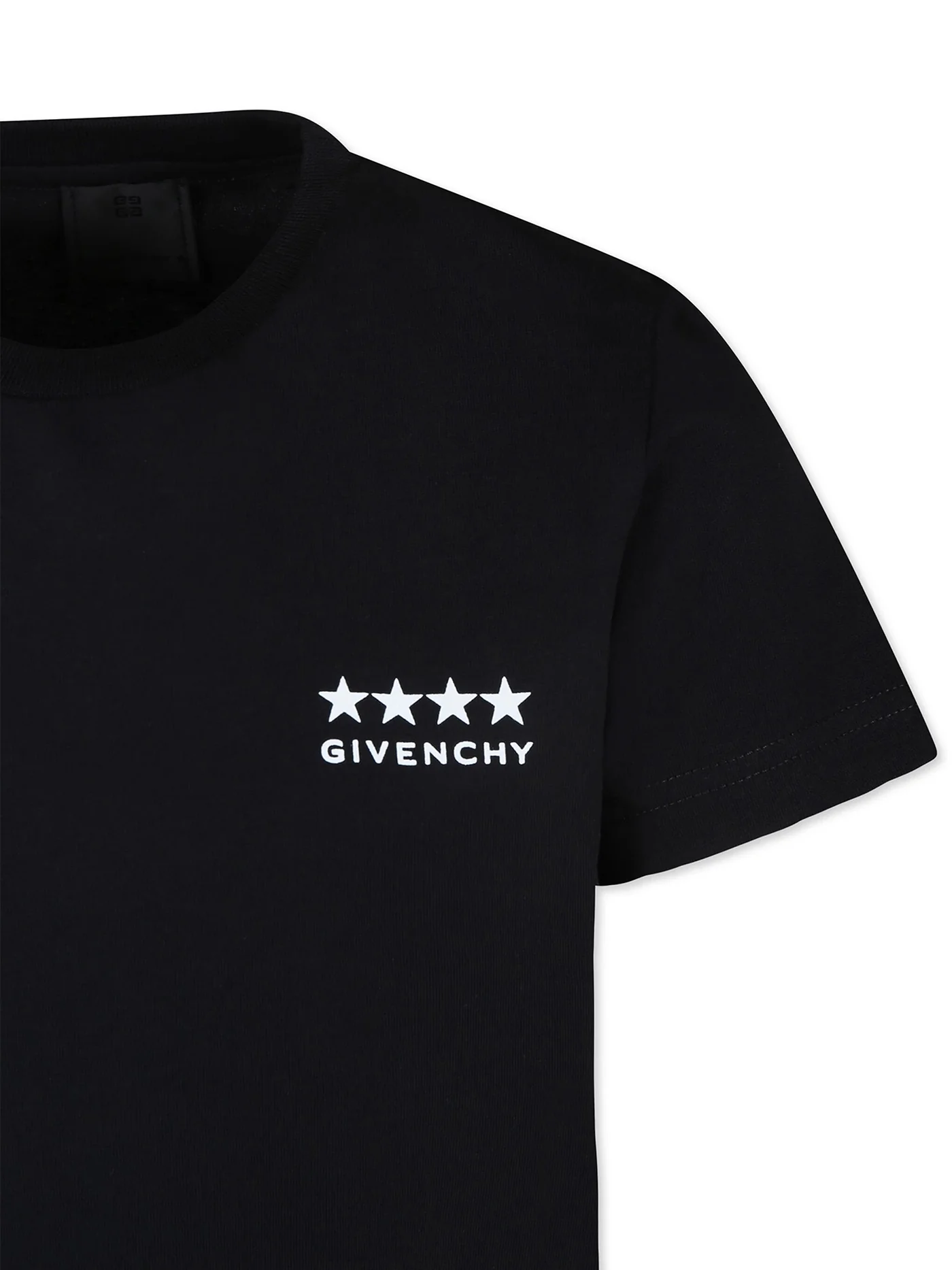 T-Shirt in black cotton - Image 3