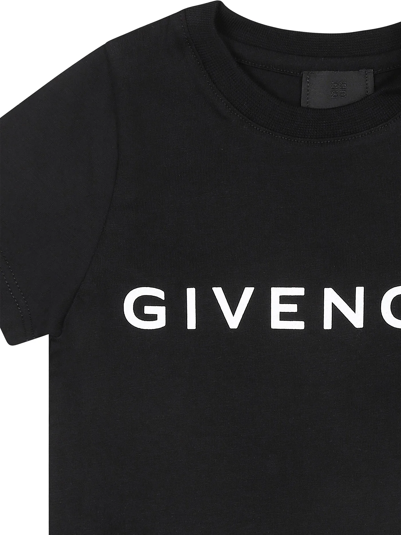T-Shirt in black cotton - Image 3