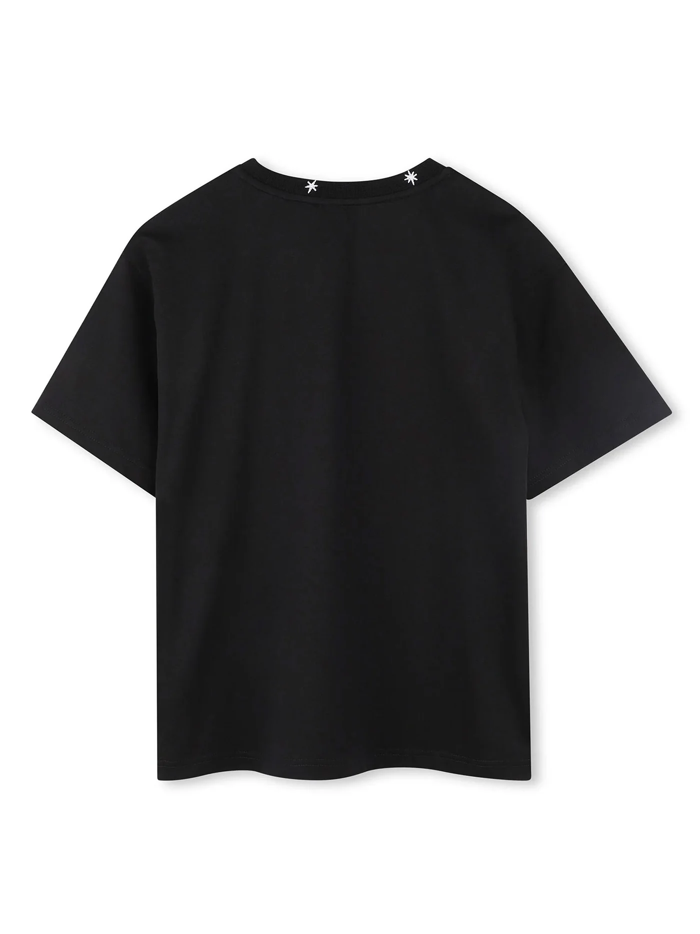 T-Shirt in black cotton - Image 2