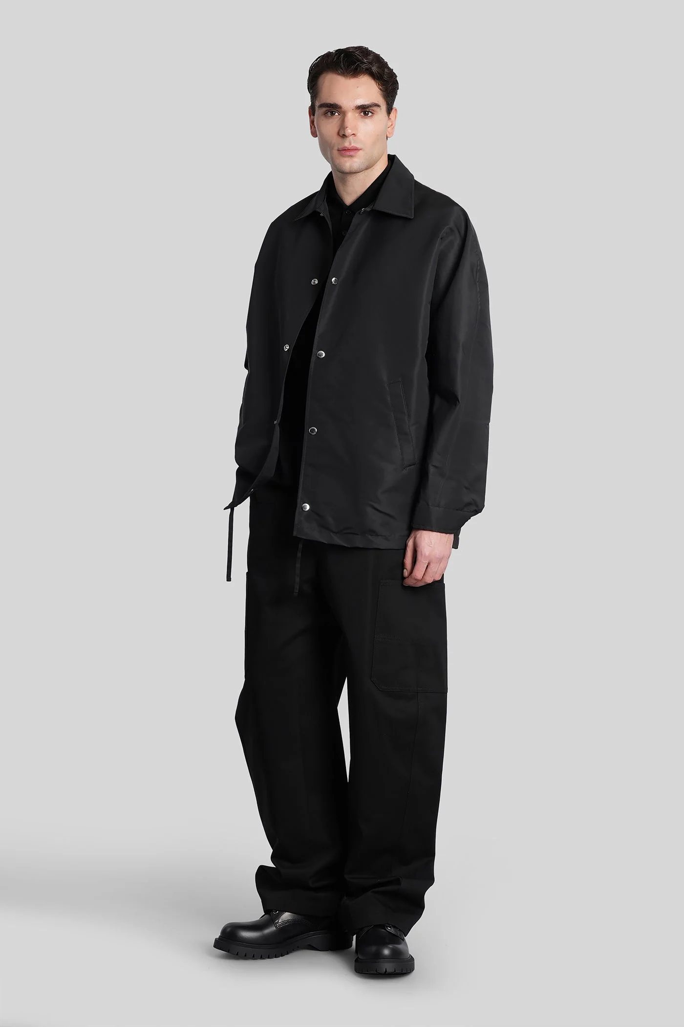 Pants in black cotton - Image 2