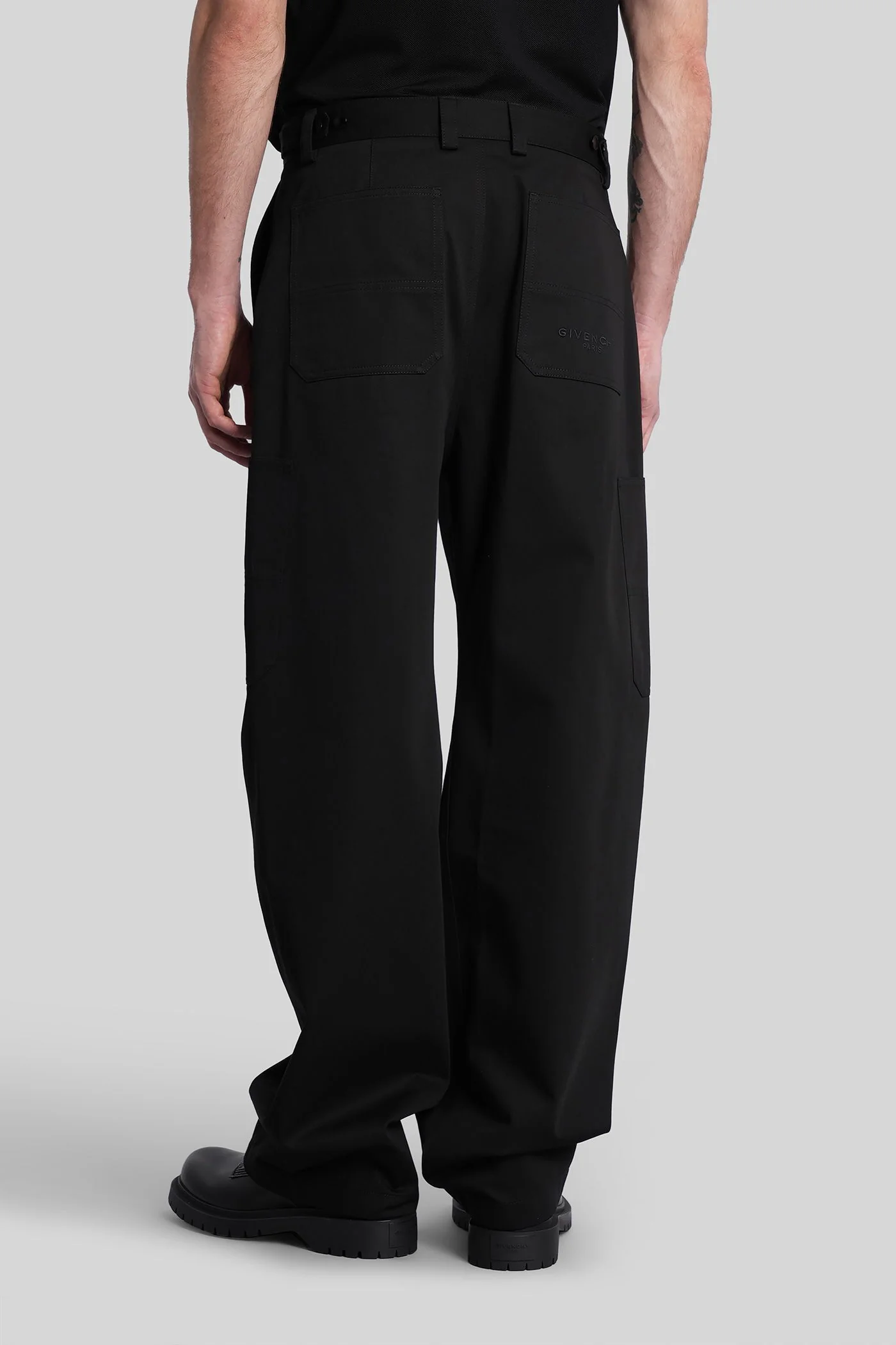 Pants in black cotton - Image 3