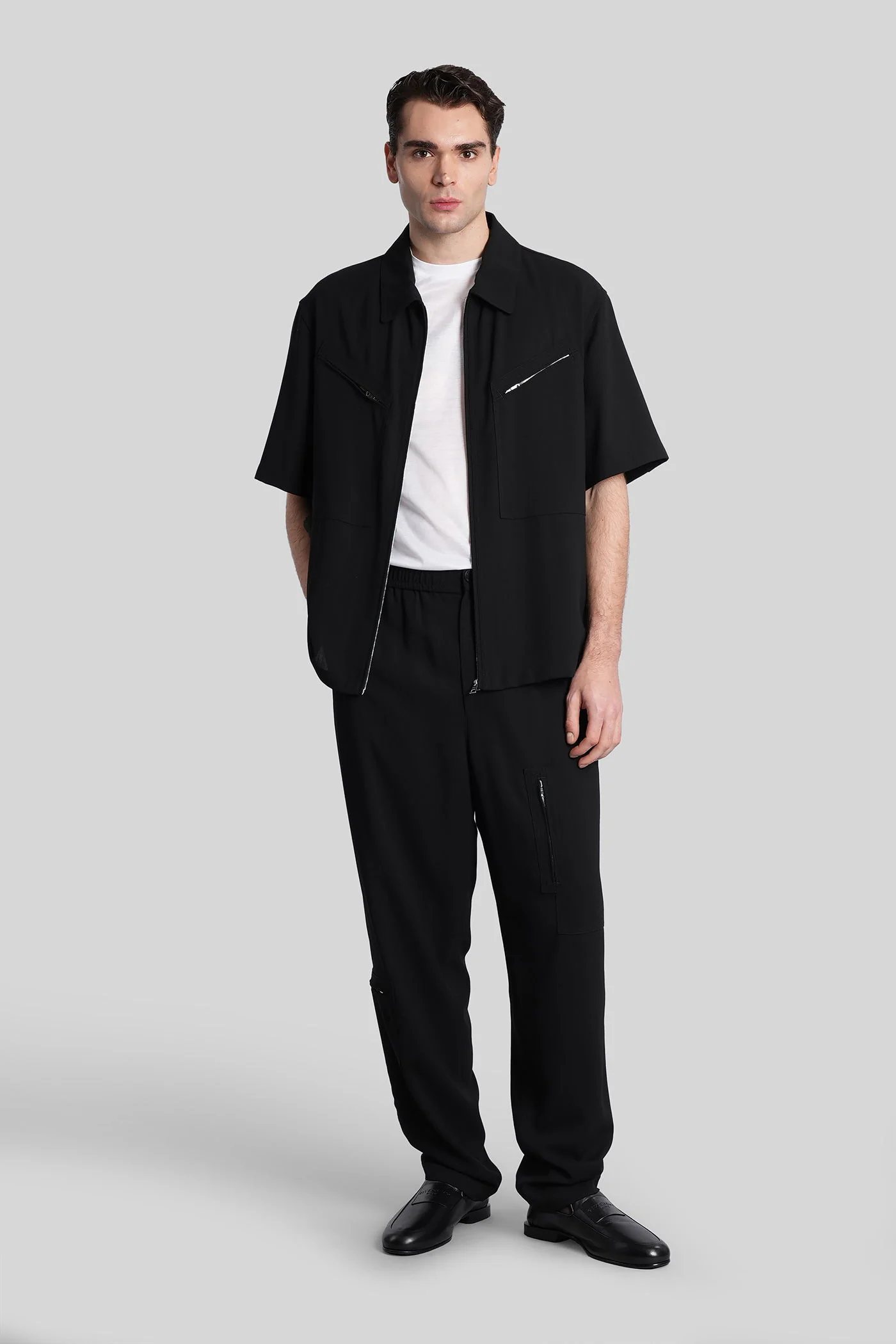 Pants in black wool - Image 2