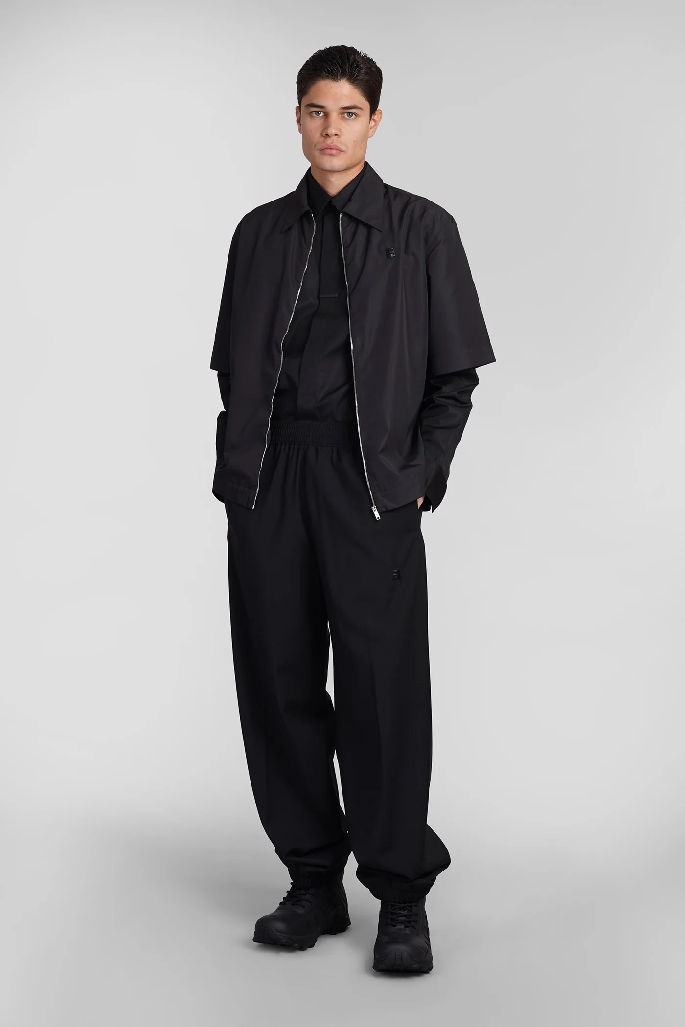 Shirt in black cotton - Image 2