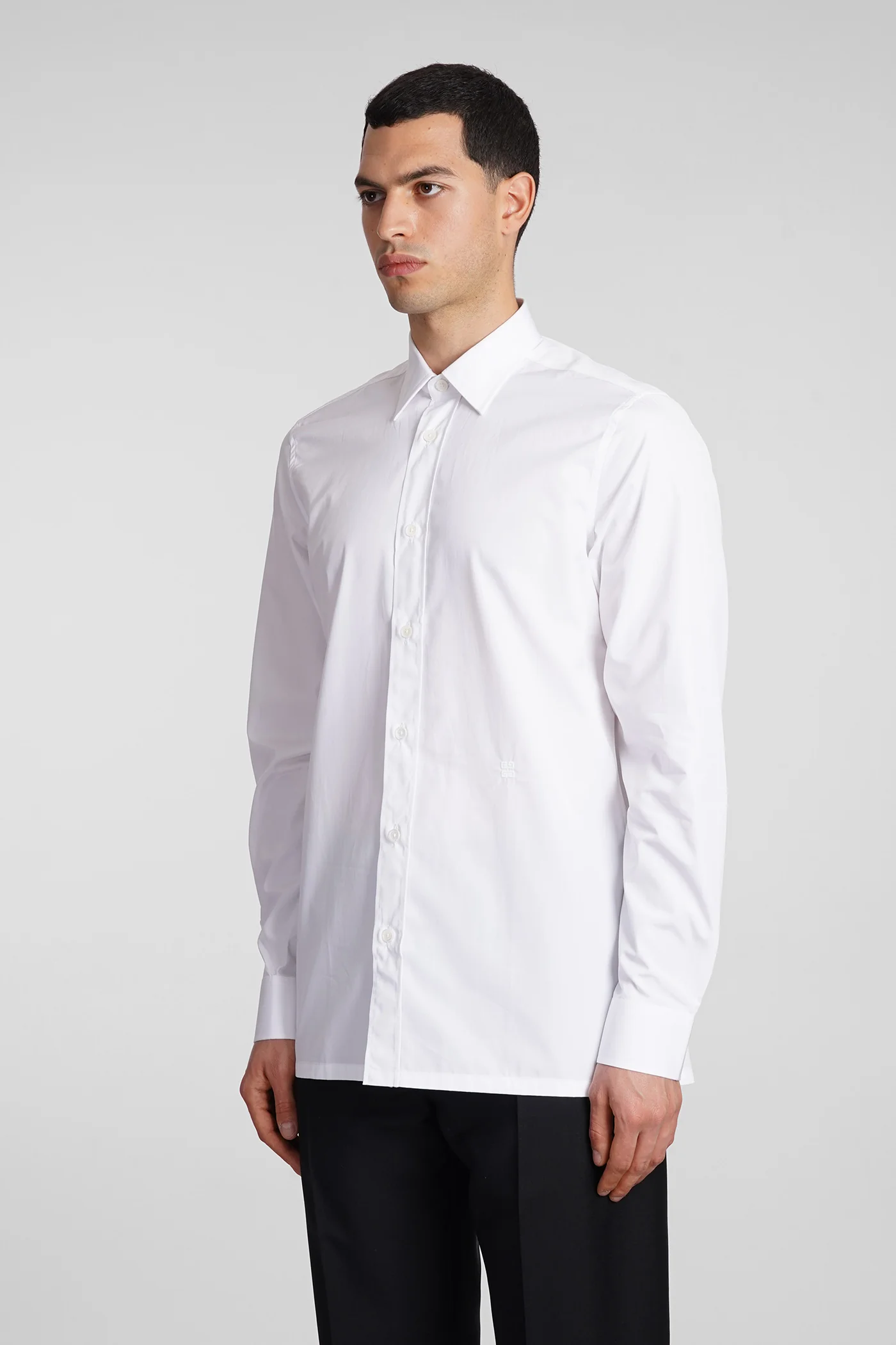 Shirt in white cotton - Image 4