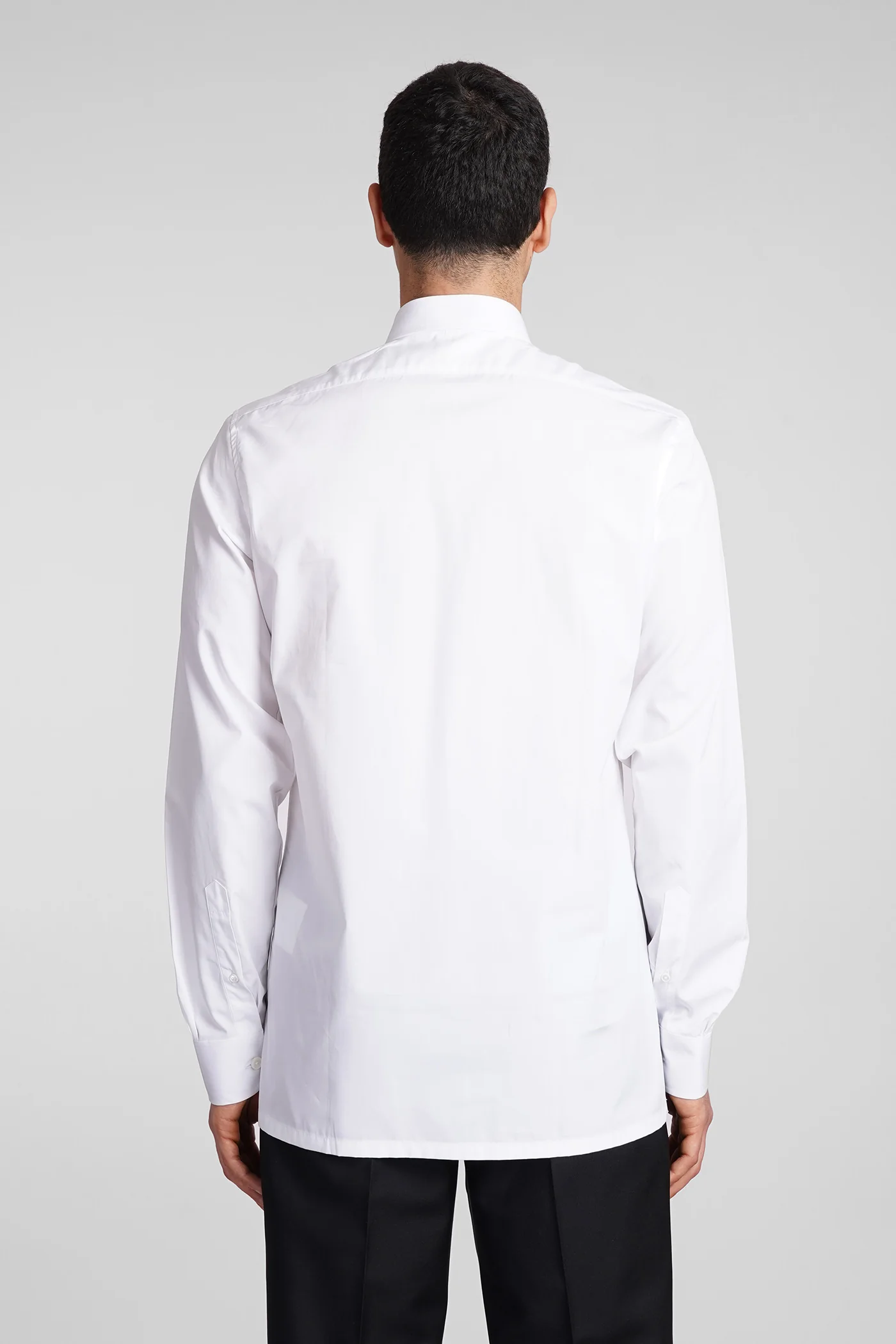 Shirt in white cotton - Image 8