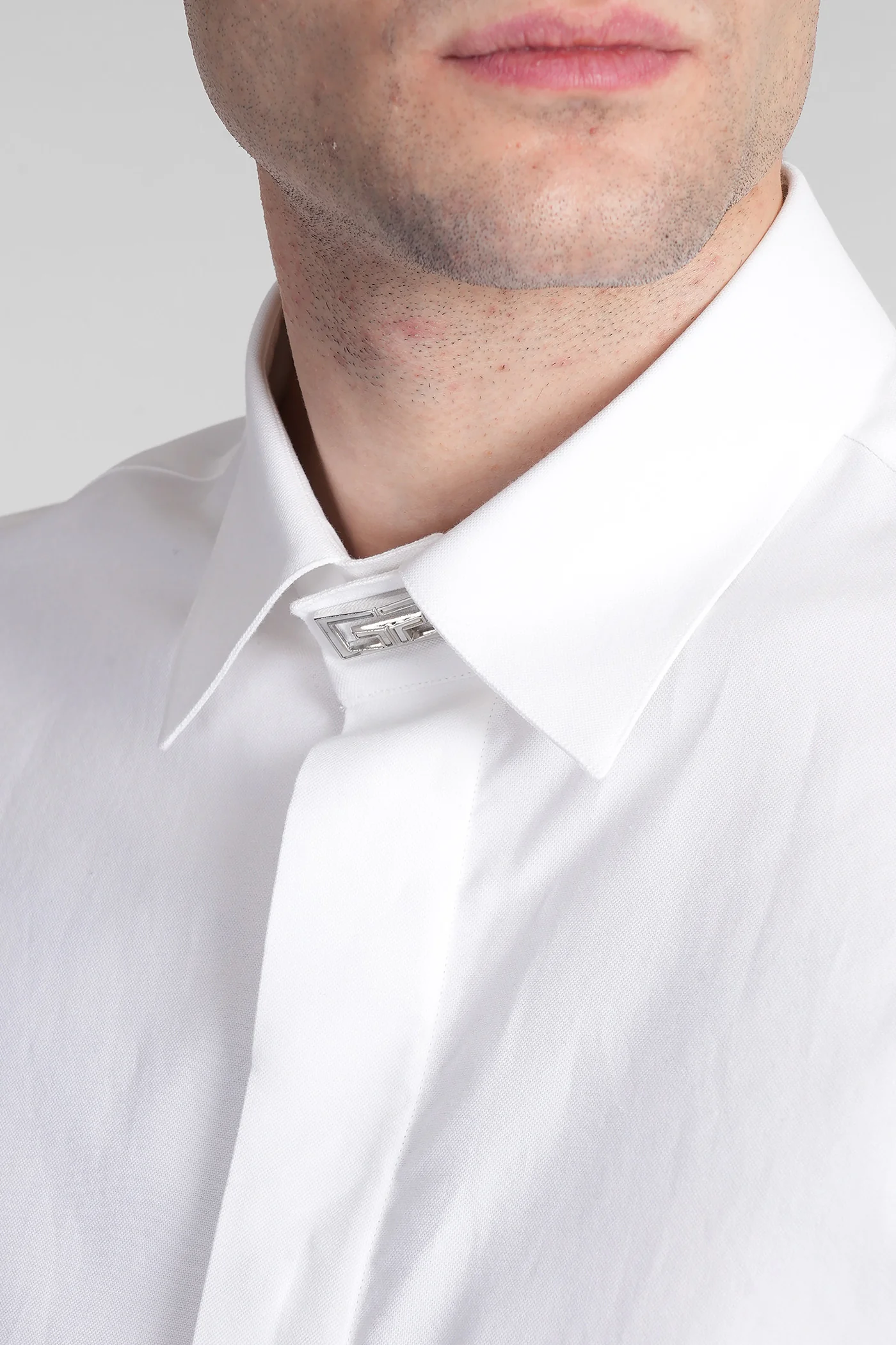 Shirt in white cotton - Image 4