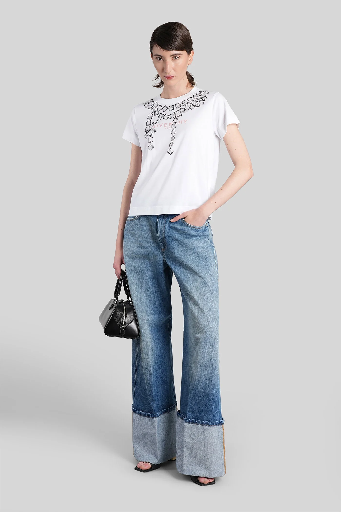 T-Shirt in white cotton - Image 2