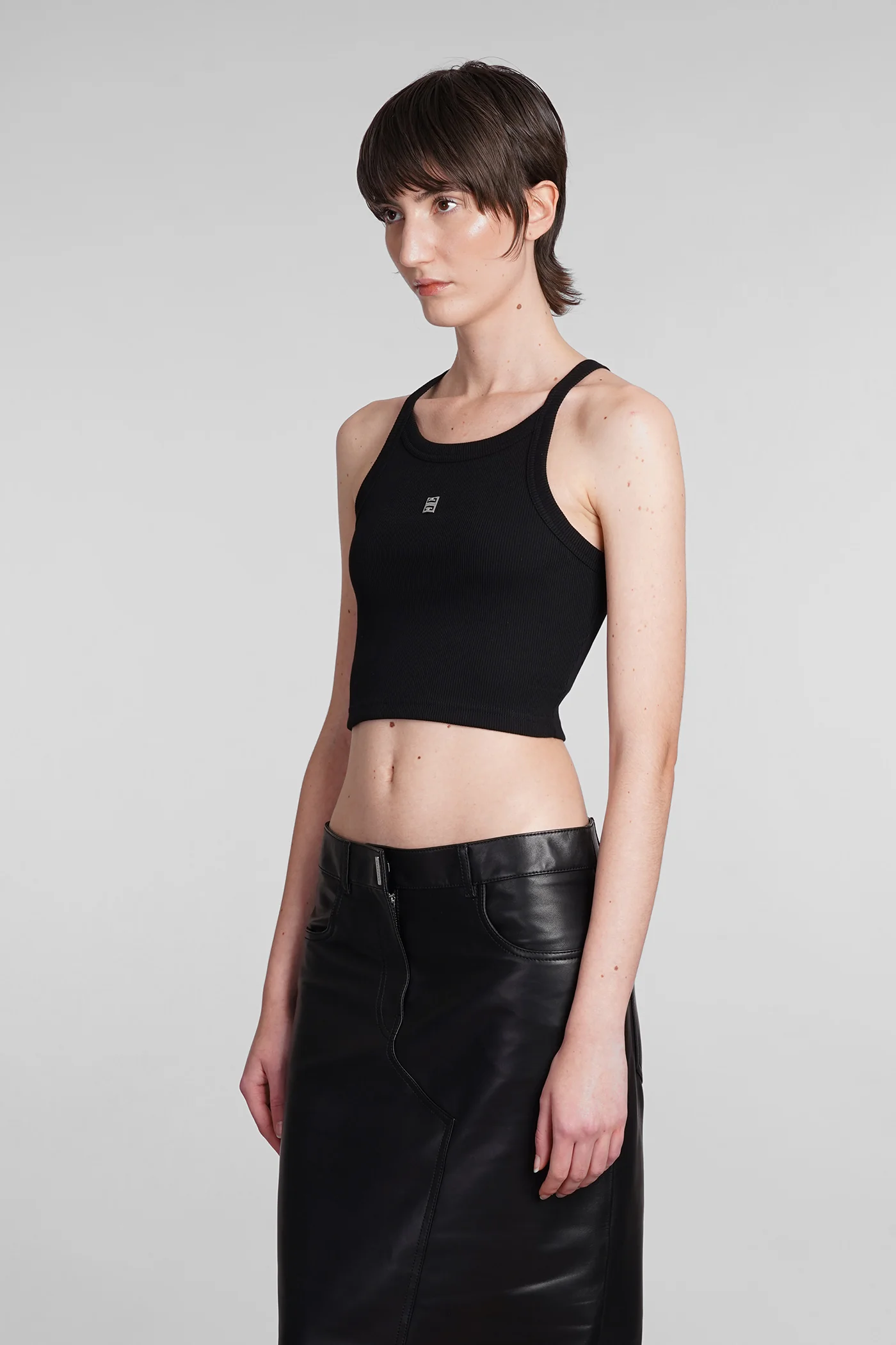 Topwear in black cotton - Image 4