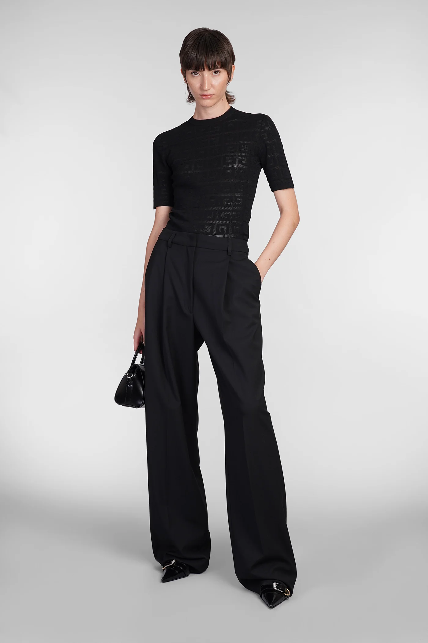 Topwear in black viscose - Image 2
