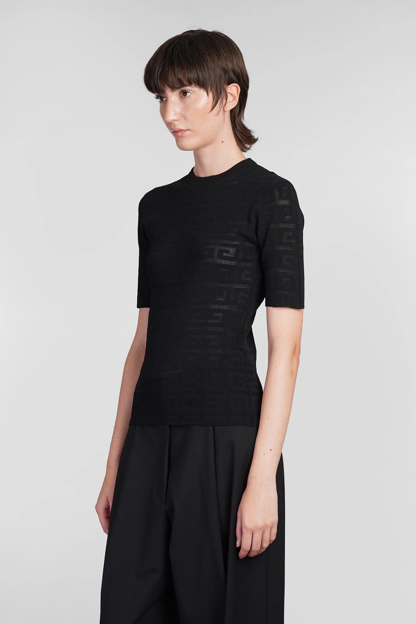 Topwear in black viscose - Image 4