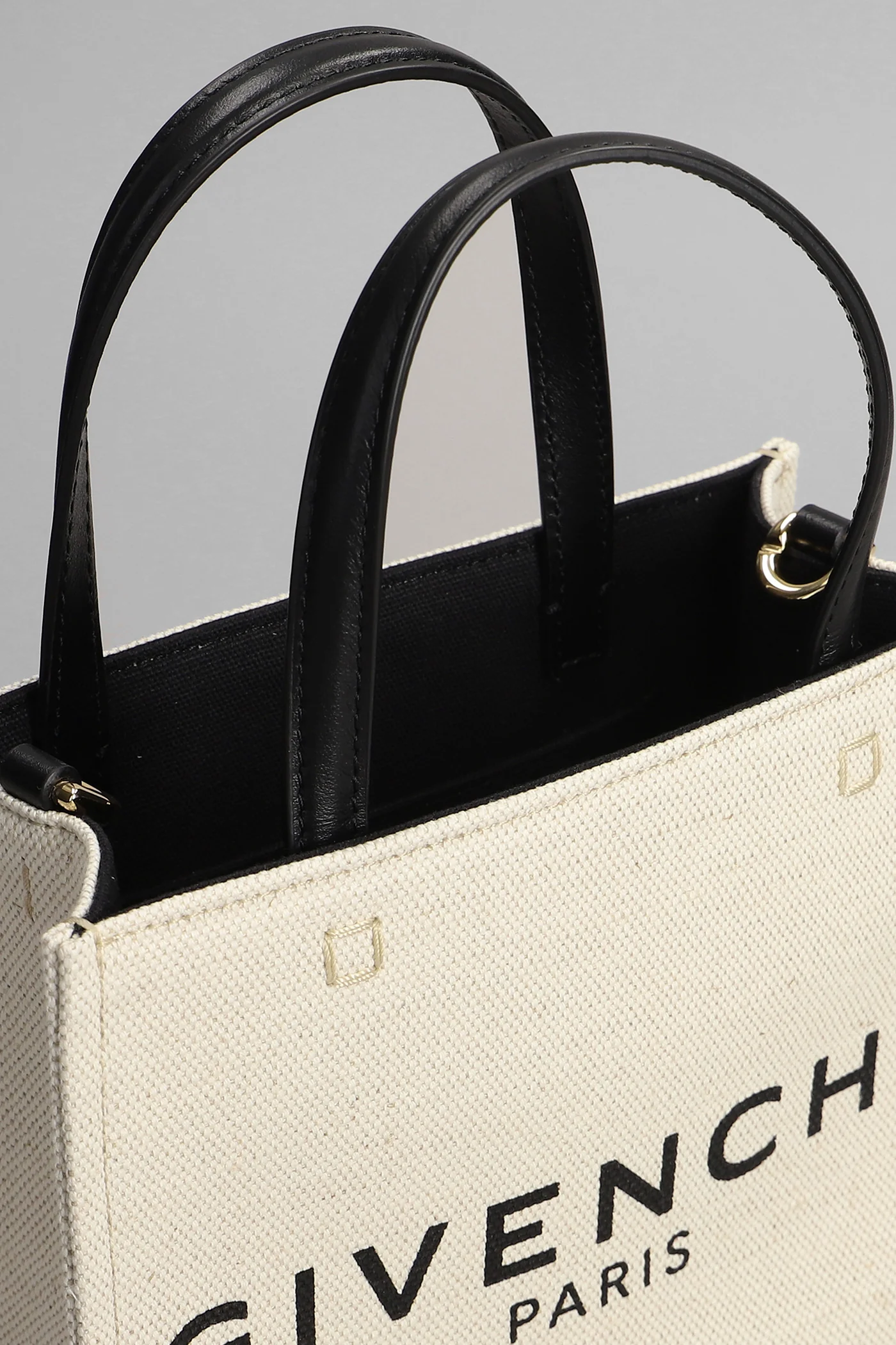 Tote in beige cotton - Image 4