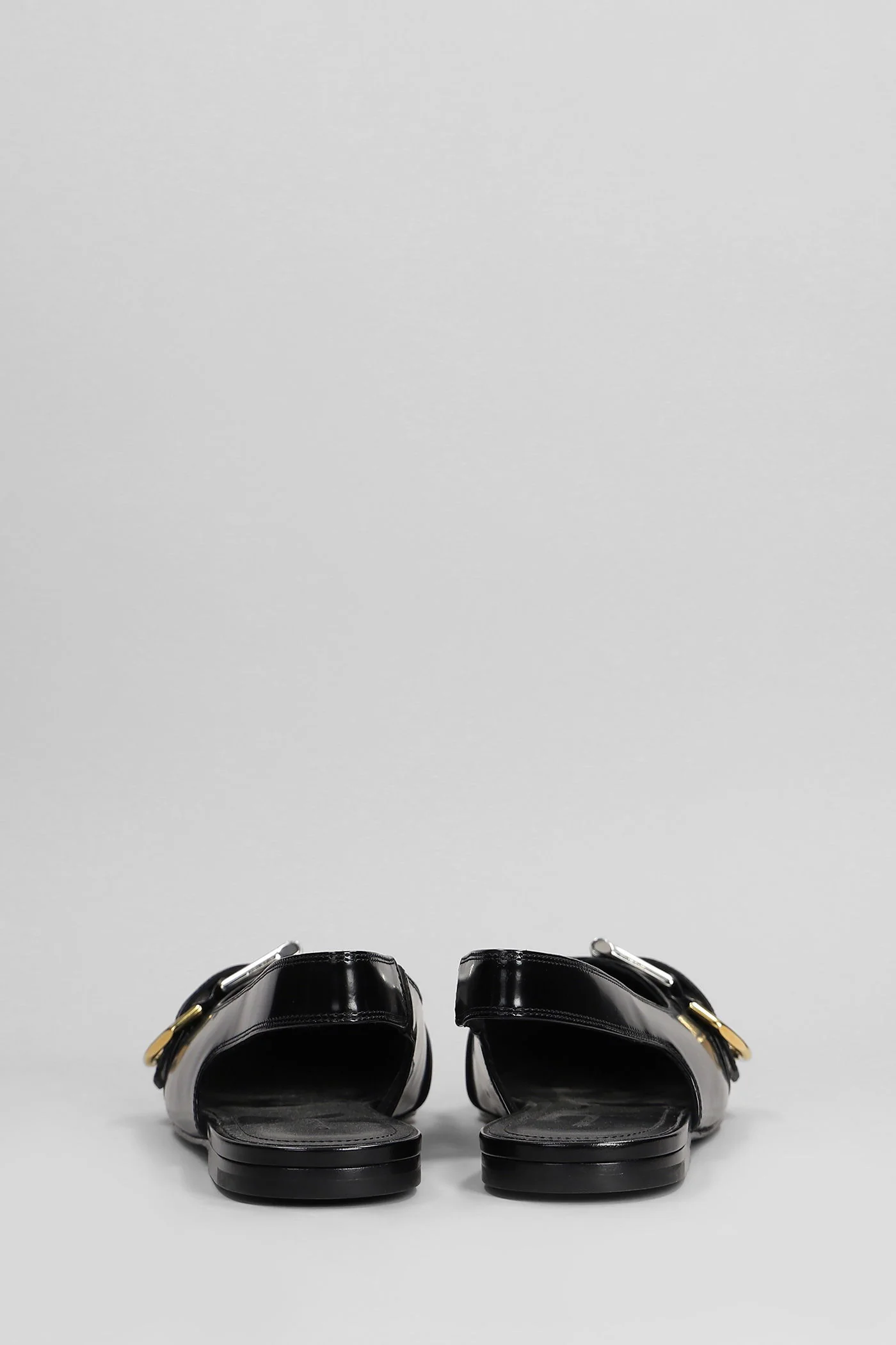 Voyou Ballet flats in black leather - Image 4