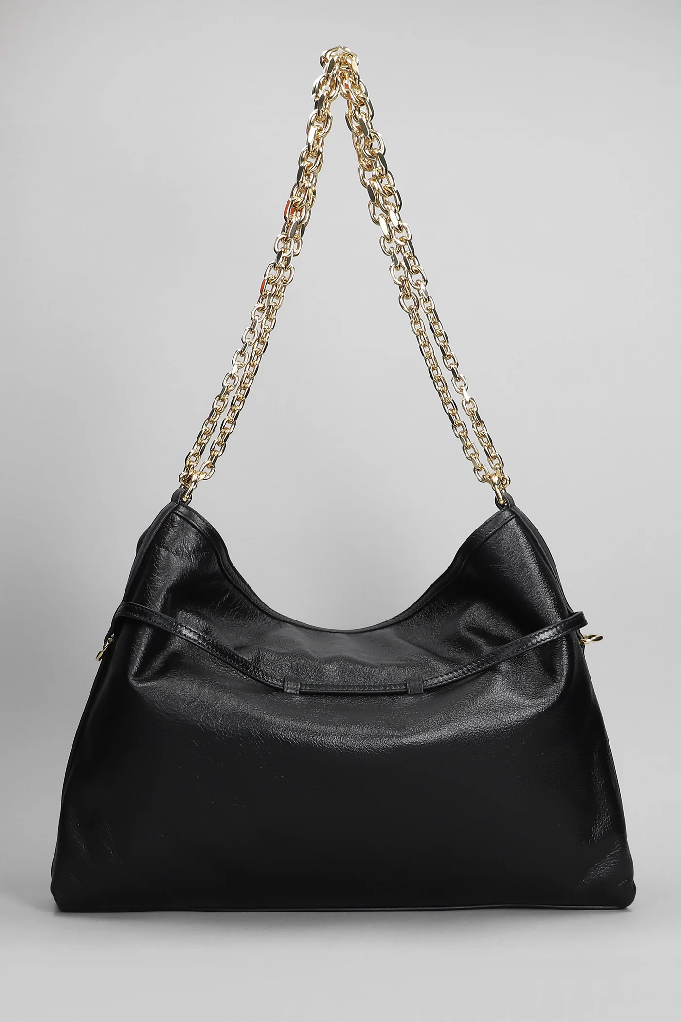 Voyou chain Shoulder bag in black leather - Image 3